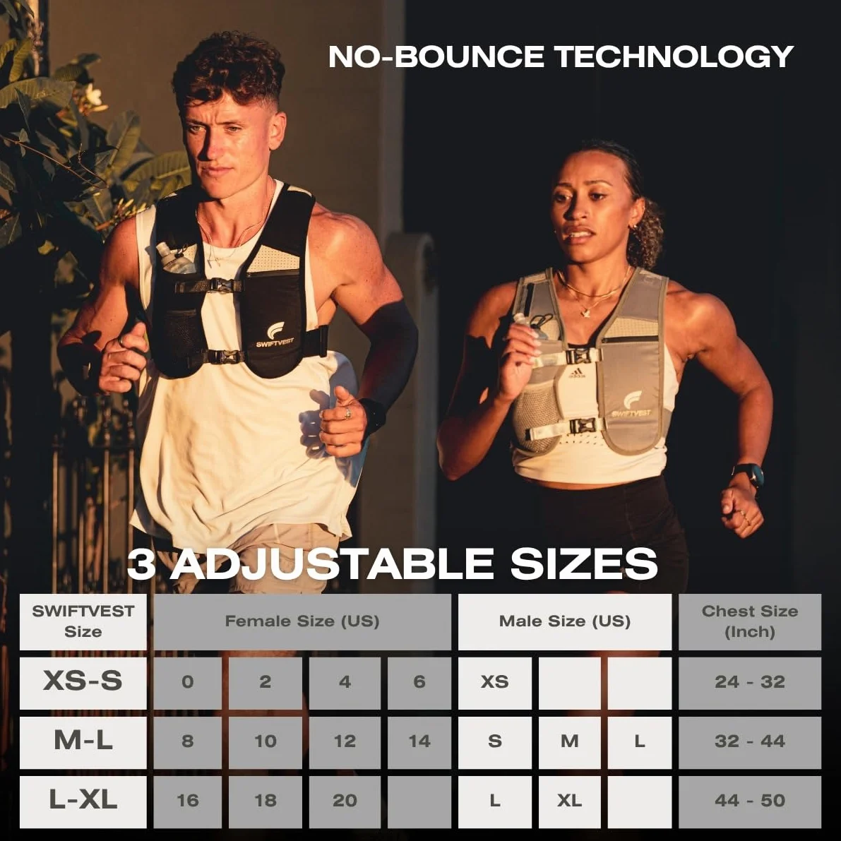 Running Vest Hydration Vest for Women Men, 500ml Soft Flask Water Bottle, Lightweight Reflective Phone Holder, Adjustable Unisex
