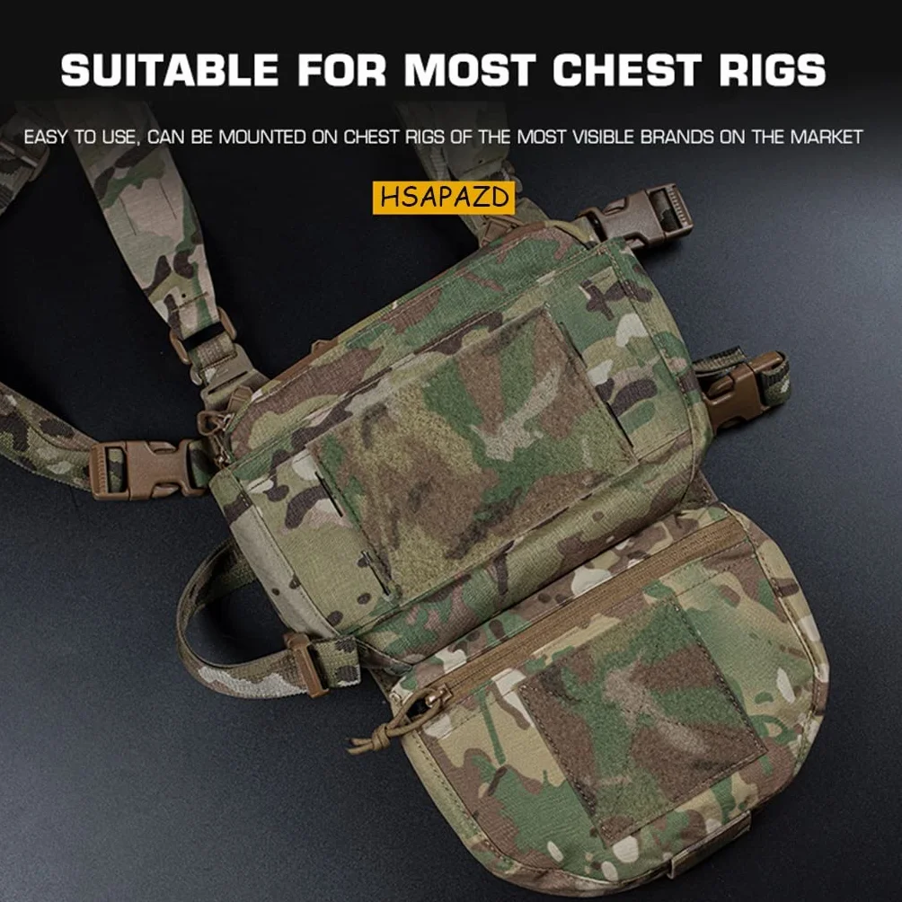 TS TAC-SKY Táctica Bolsa de Caída Dispositivo Pectoral con Banda Elástica, Equipo Multifuncional CP