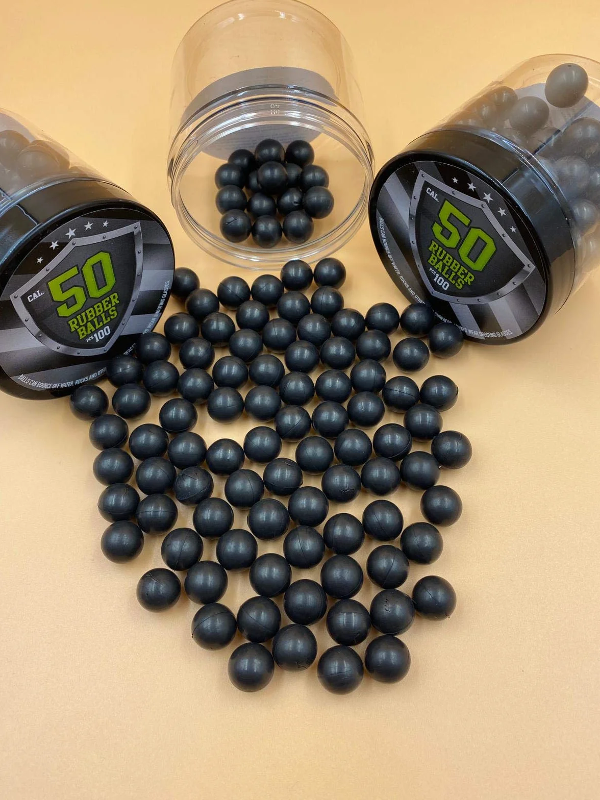 SSR 100 Rubber Balls Paintballs 50 Cal Bolas de Pintura Pelotas de Goma Pistola Revolver