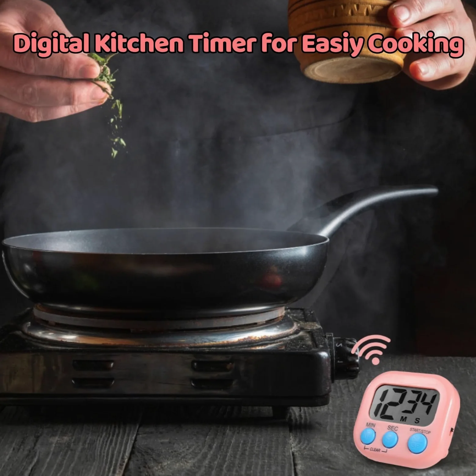 24 temporizadores digitales, temporizador magnético de cuenta regresiva con pantalla LCD grande y alarma fuerte, perfecto para aula, ejercicio y cocina