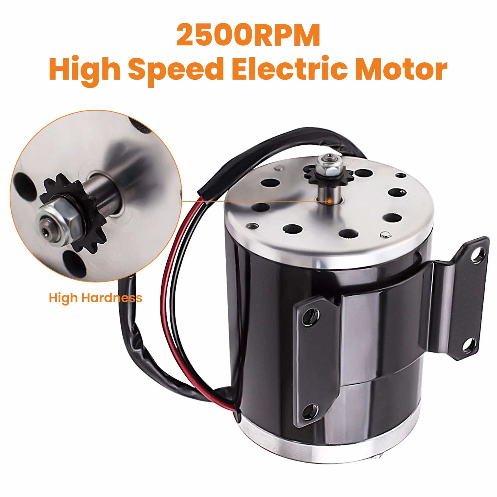 maXpeedingrods 500W DC24V Motor Elétrico Cepillado para Go-kart DIY Scooter E Bike