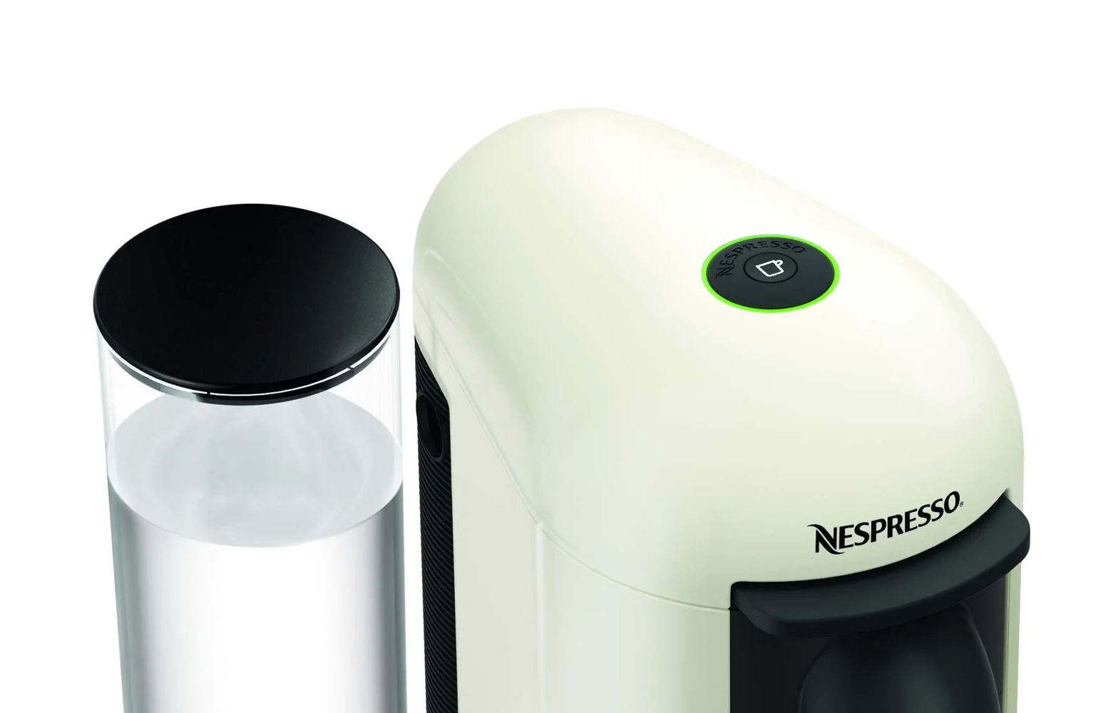 Krups Nespresso Vertuo Plus Independiente - Cafetera (Independiente, Cafetera de filtro, 1,2 L, Cápsula de café, 1260 W, Blanco)