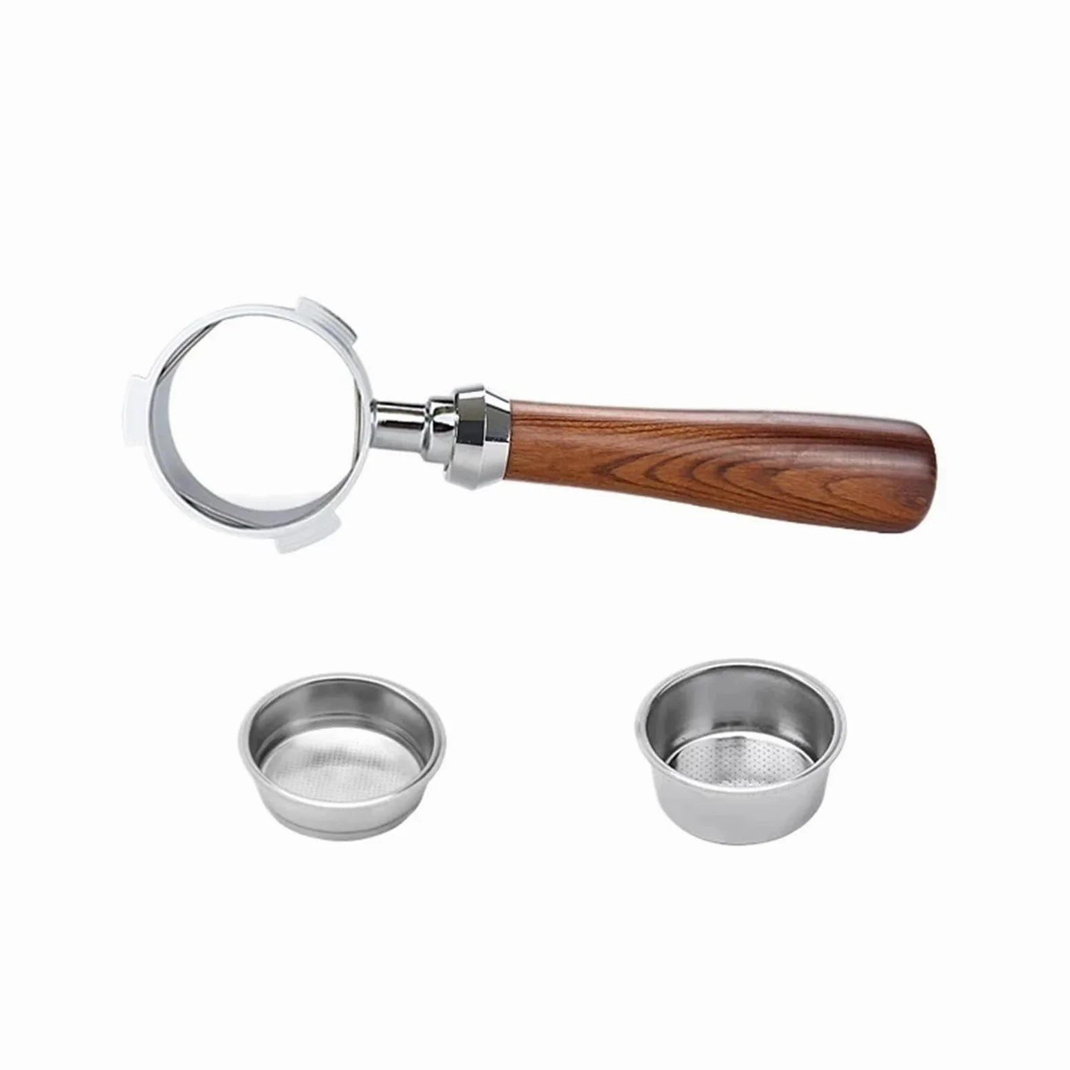 Portafiltro Sin Fondo For Café Con 3 Clavos, 51mm, Compatible Con Delonghi,Dedica Ec680 Ec685, Cesta De Filtro De Repuesto, Accesorio De Barista