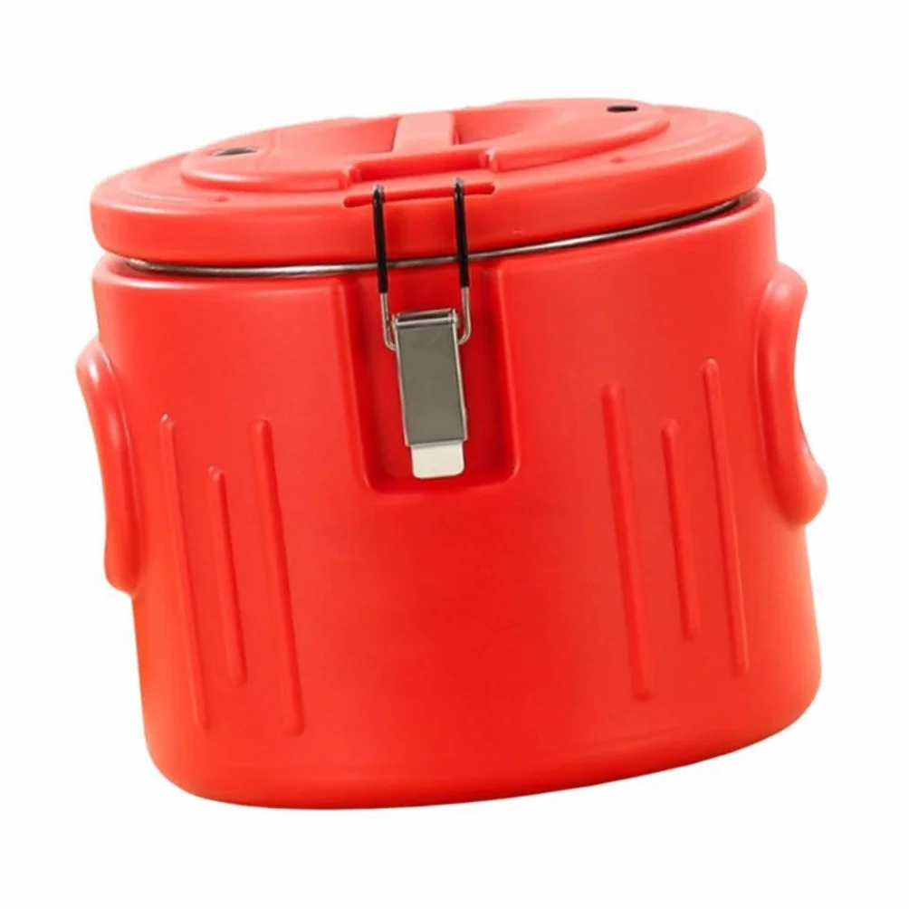 Cubo de hielo resistente con tapa, portátil, para enfriar bebidas en fiestas, barbacoas y picnics. Contenedor de bebidas portátil con asa y tapa de