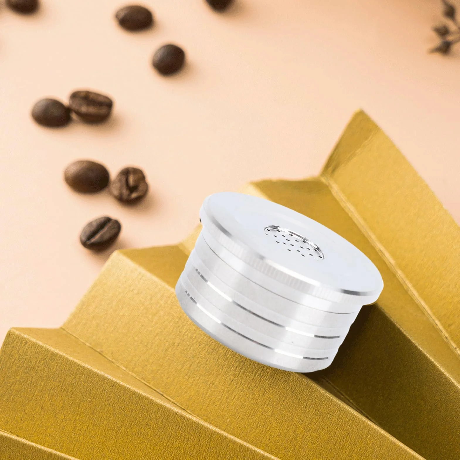Cápsula de café, Filtro de Cápsula de café Reutilizable para Preparar café (con filtros de papel cepillo cuchara prensa)