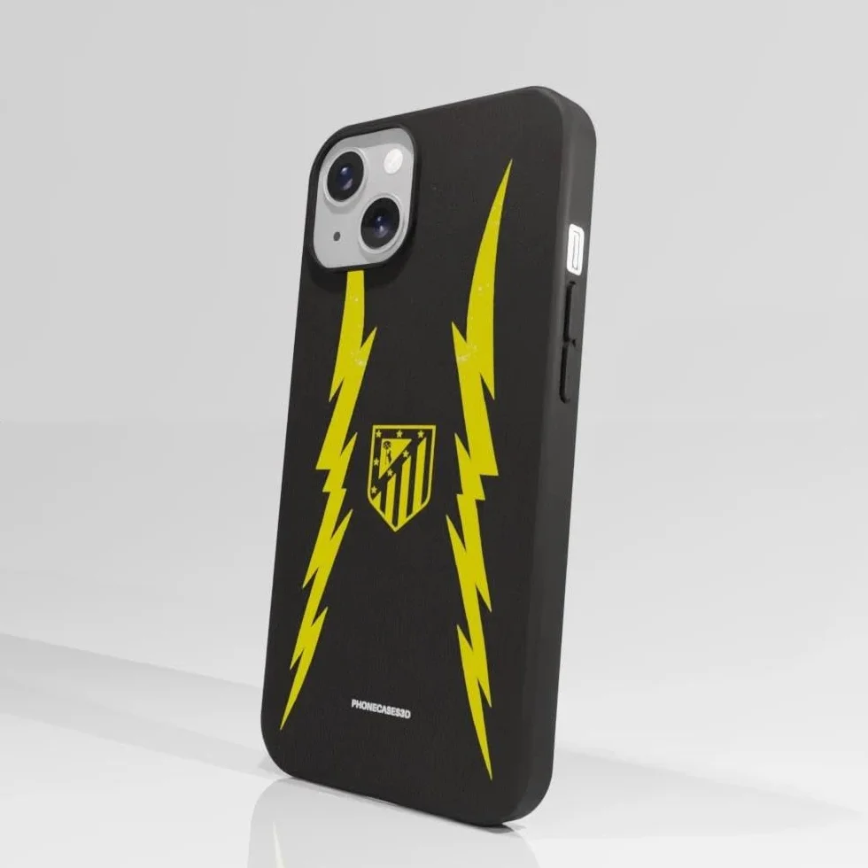 Funda Móvil Apple iPhone 13 Atlético de Madrid 2ª equipación Negro