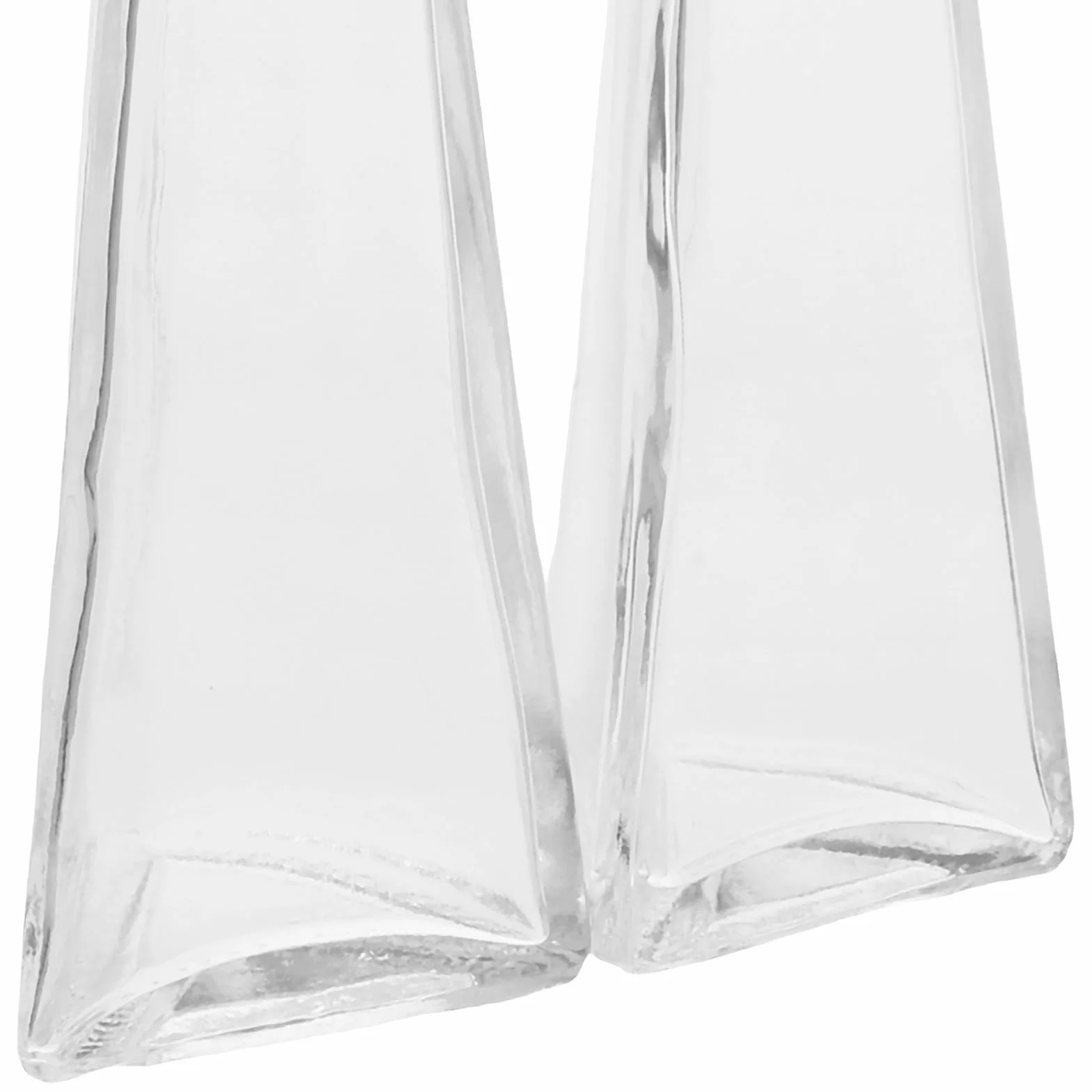 Genérico Kit de Botellas para Ceremonia de Arena de Boda Recipientes de Vidrio en Forma de Corazón Prismático, 3 Piezas Tapa de Corcho para Ritual de Aniversario