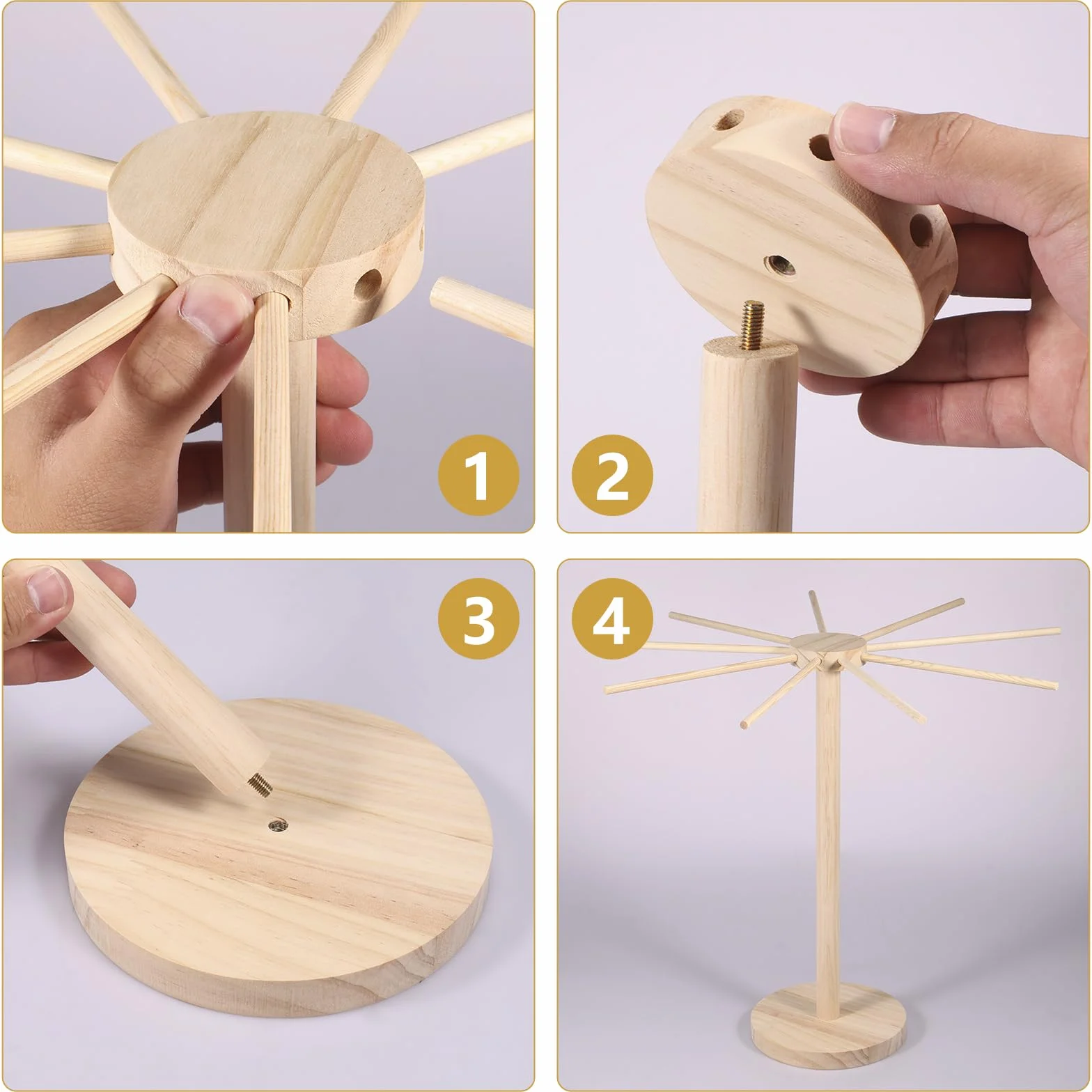 Secador de fideos, soporte para pasta con 9 asas de barra, soporte portátil para espaguetis para secar hasta 4,5 kg de pasta, reutilizable para pasta en casa