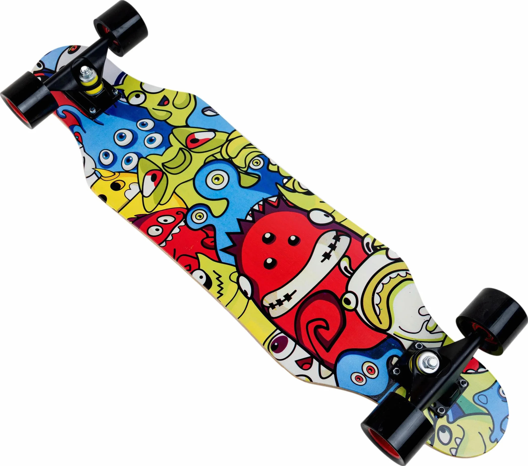 Longboard Cruiser 80cm Doodles Rodamientos ABEC-7 Carving Cruising