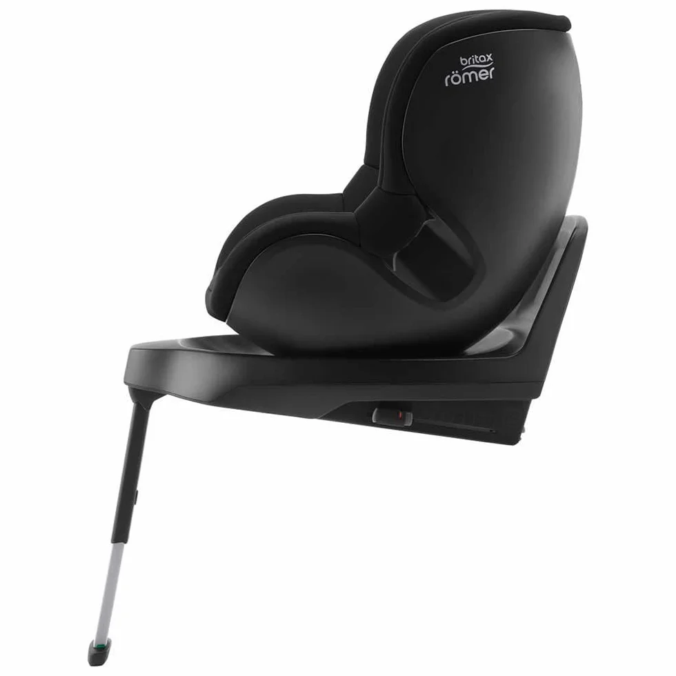 BRITAX RÖMER Silla de coche DUALFIX PLUS Giro de 360°, con reductor para recién nacidos y ISOFIX, niños de 40-105 cm (i-Size), de nacimiento hasta los 4 años, Space Black