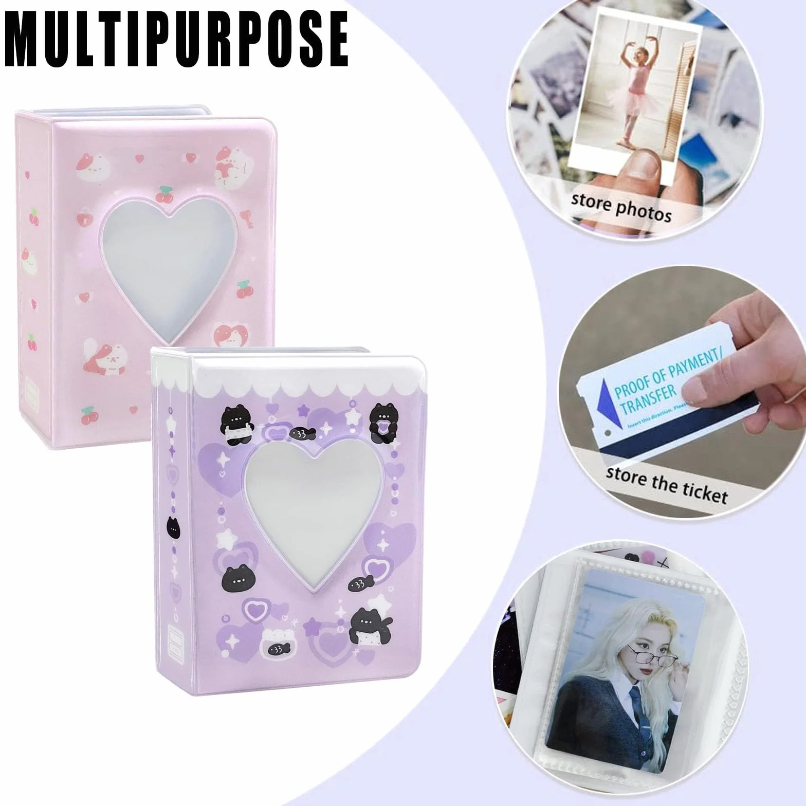 Juego De 2 Soporte Para Tarjetas Fotográficas Kpop, Mini álbum De Fotos Kpop, Photocard Holder, Mini álbumes De Fotos Con Llavero, Para Coleccionar Imágenes, Imagen