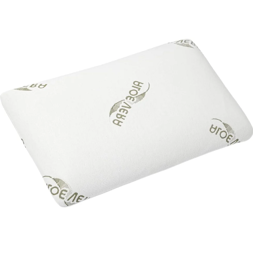 Sleeptime Almohada ortopédica cervical – Almohada de espuma viscoelástica de gel (Memory Foam) con funda de aloe vera – Almohada de 70 x 40 cm – Altura 12 cm