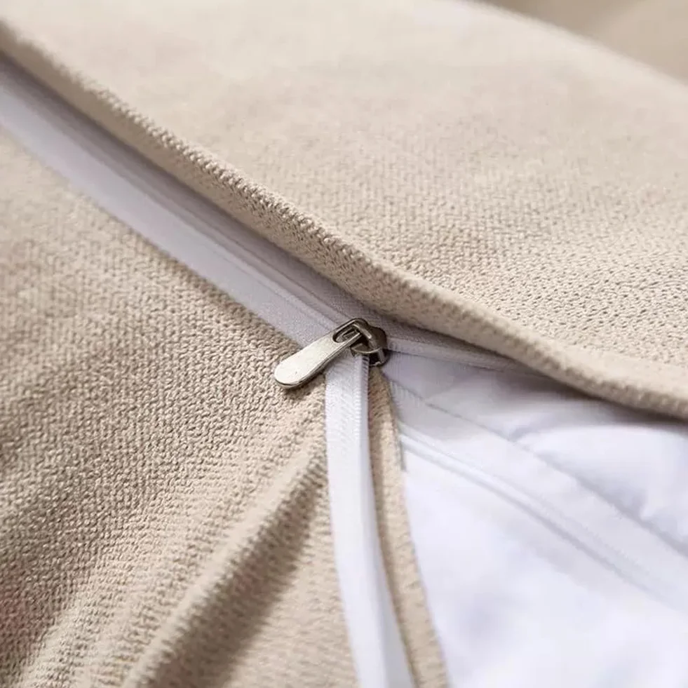Cojín triangular de cuña para apoyo lumbar, almohada para respaldo de cintura con cabecera extraíble y cojín de posicionamiento suave para sofá cama, color gris (150 x 50 x 20 cm)