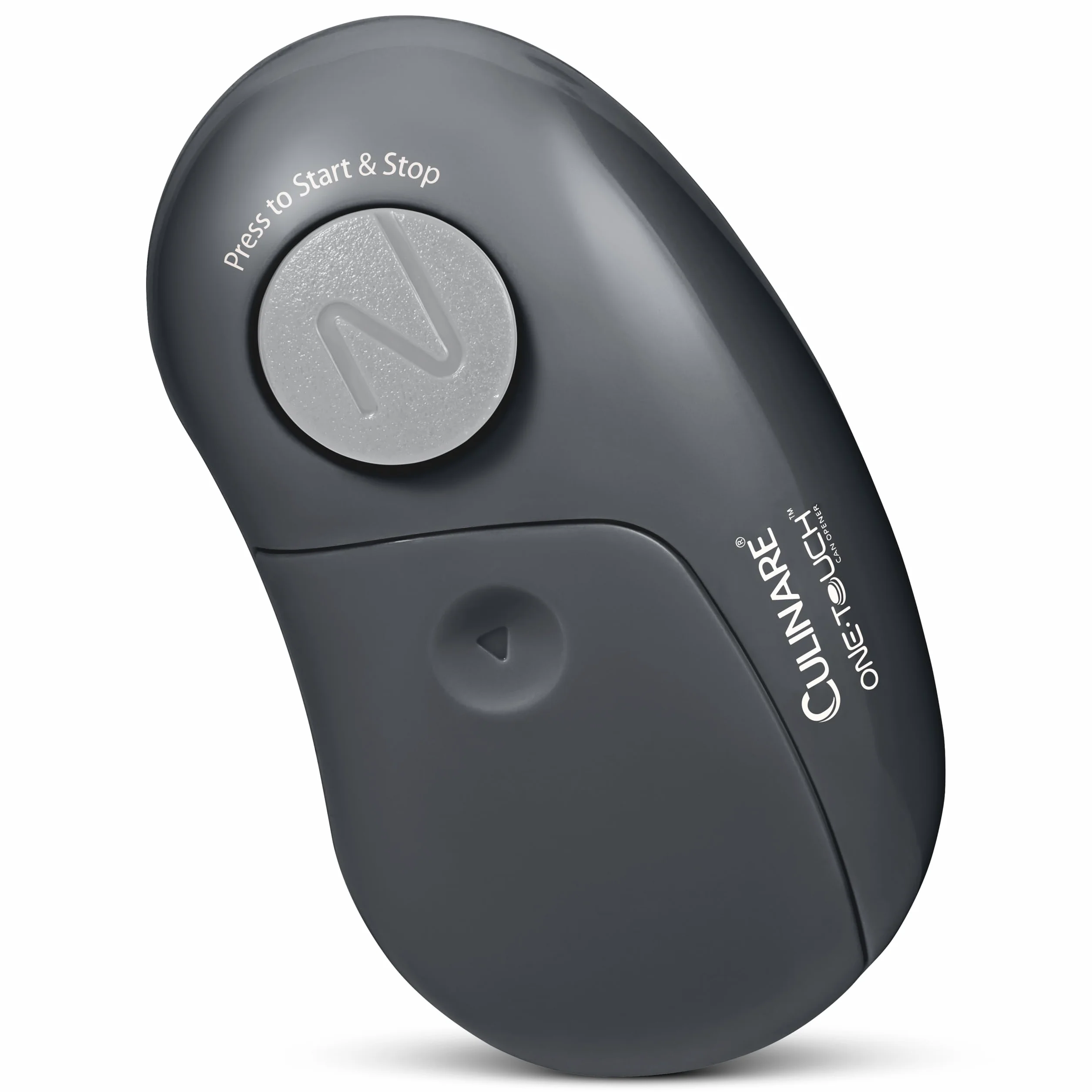 Culinare Abrelatas Electrónico One Touch, Gris, Plástico/acero Inoxidable, Abrelatas Automático, Funciona Con Pilas/uso Manos Libres/Extracción Magnética de Tapa, Pilas No Incluidas