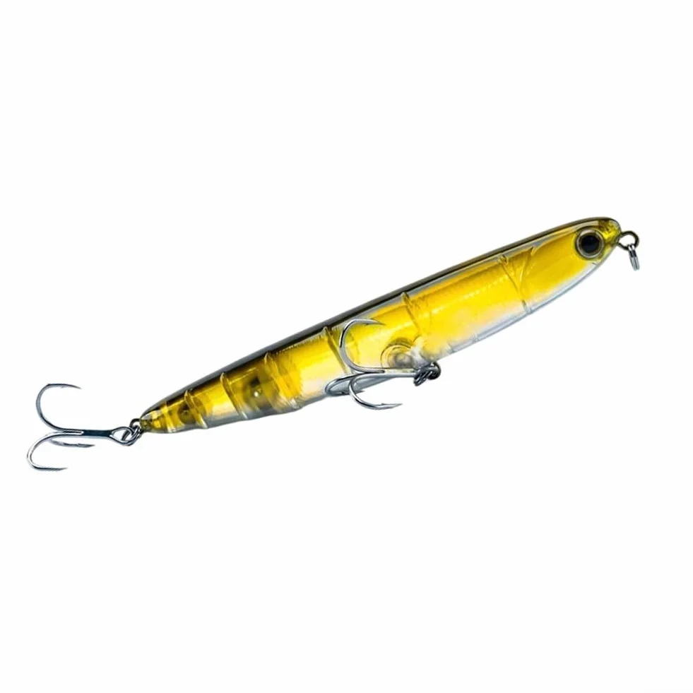Cebo flotante 11 cm 13 g con sonajeros integrados para pesca lubina lucio ABS
