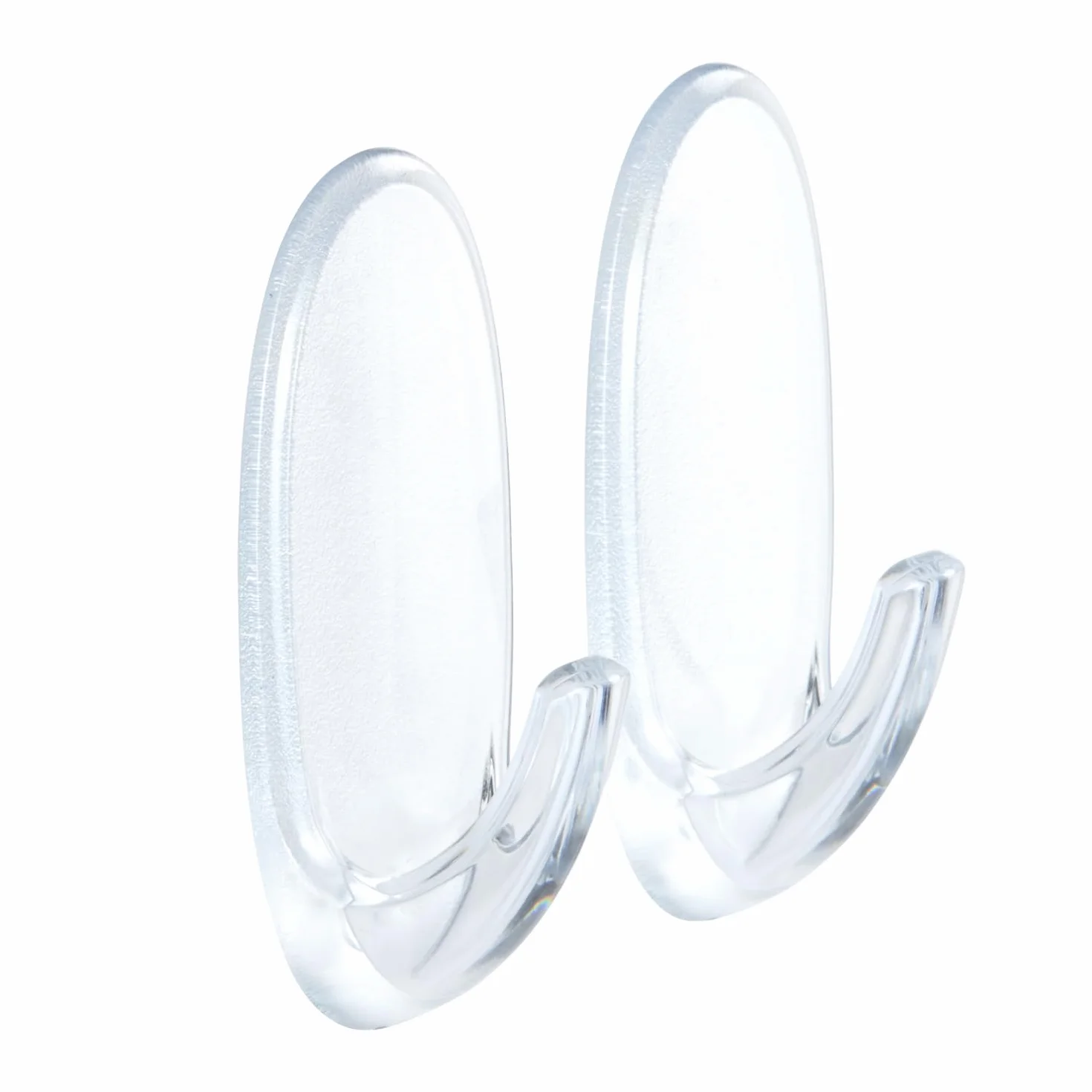 Command 17091CLR - Ganchos (900 gr de carga, talla M, 4 adhesivos para pared), color transparente