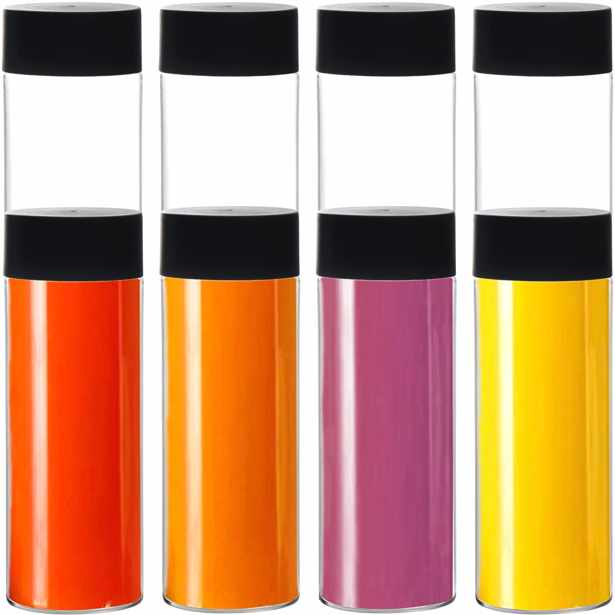 Youngever 8 Paquetes 300ML Botellas de Jugo, Botellas de Plástico con Tapa