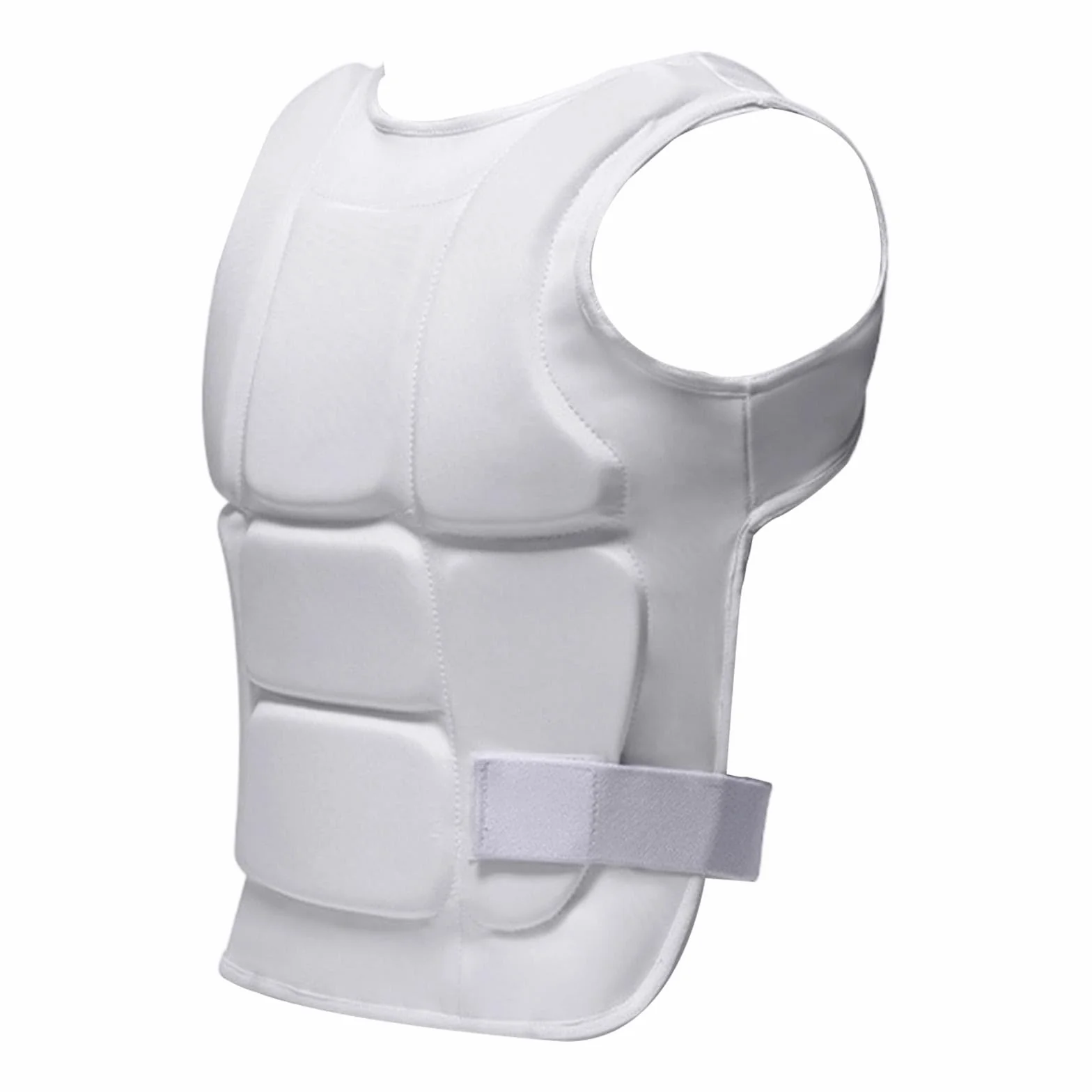 Karate Protector Pecho Chaleco Protección Abdomen Costillas Nylon EPE para Artes Marciales