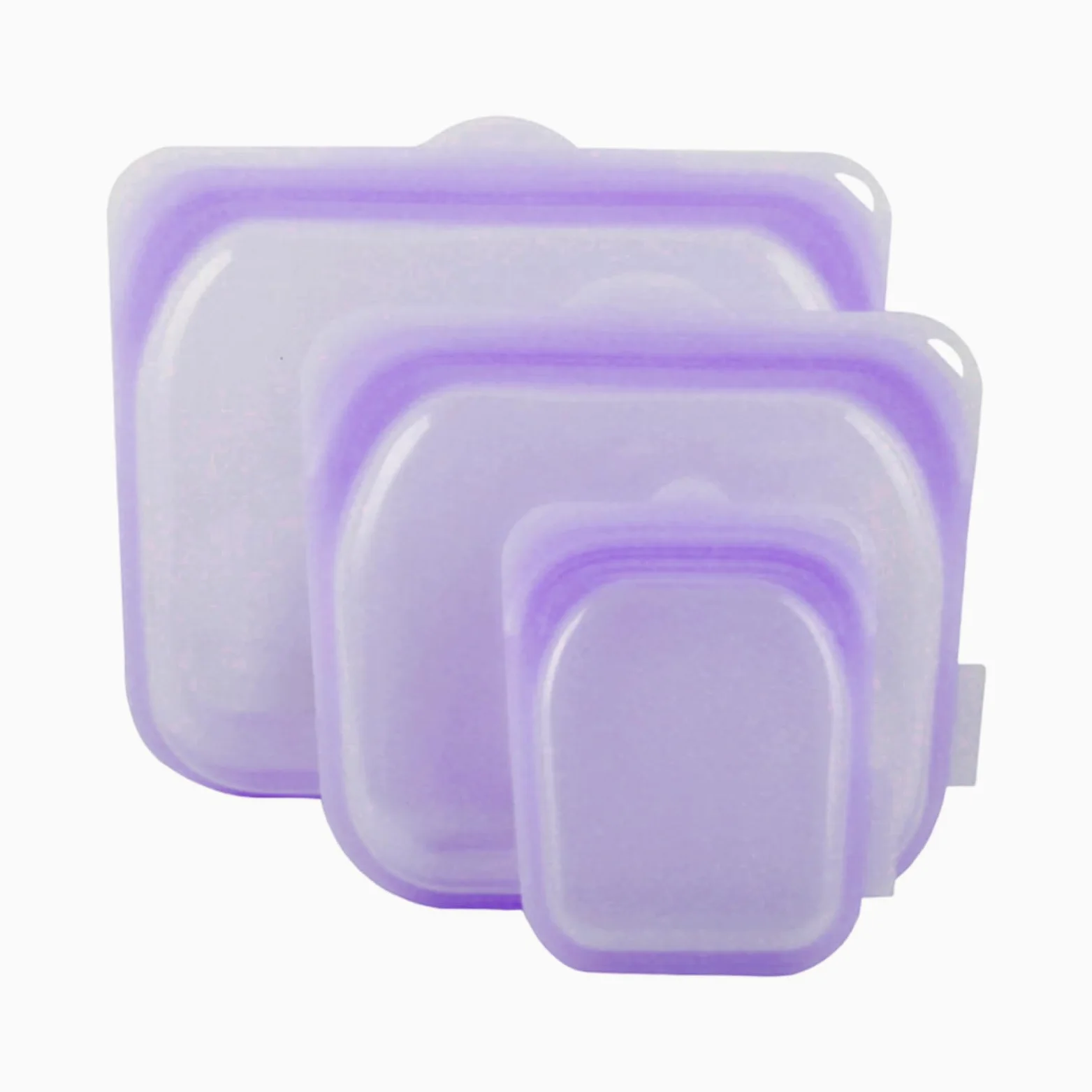 Bolsas Reutilizables para Snacks 3 Recipientes de Silicona para Almuerzo | Bolsas Herméticas para Congelador para Preparar Comidas, Viajes, Carne, Queso, Verdura, Fruta