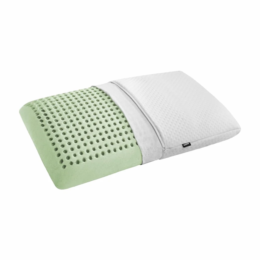 Piumer – Almohada Viscoelástica Media Marpe Descanso 75 cm | Núcleo Moldeado y Perforado | Funda Desenfundable con Cremallera | Transpirable y Ergonómica