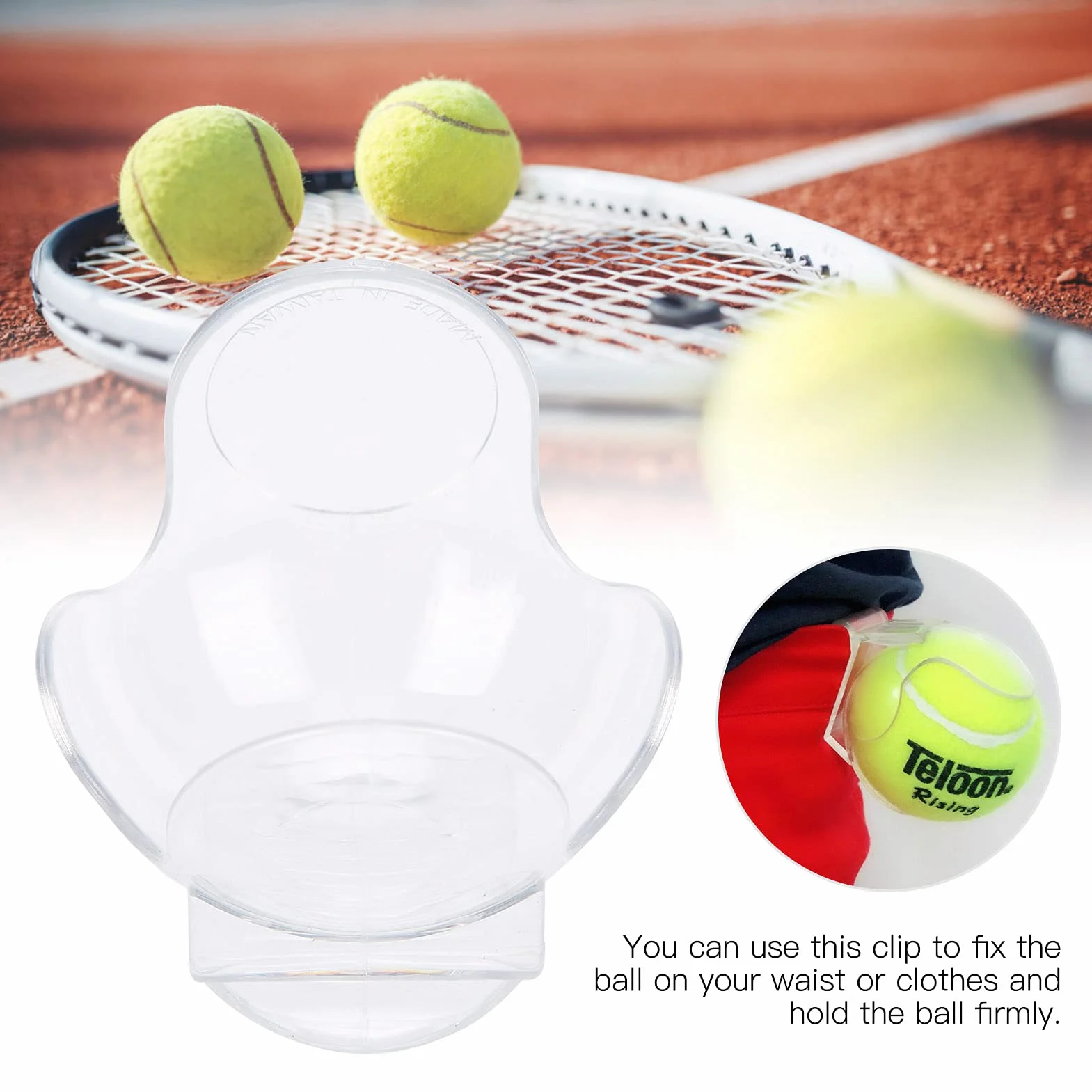Clip para Pelota de Tenis, Soporte de Cintura, Equipo de Entrenamiento, Accesorios Deportivos