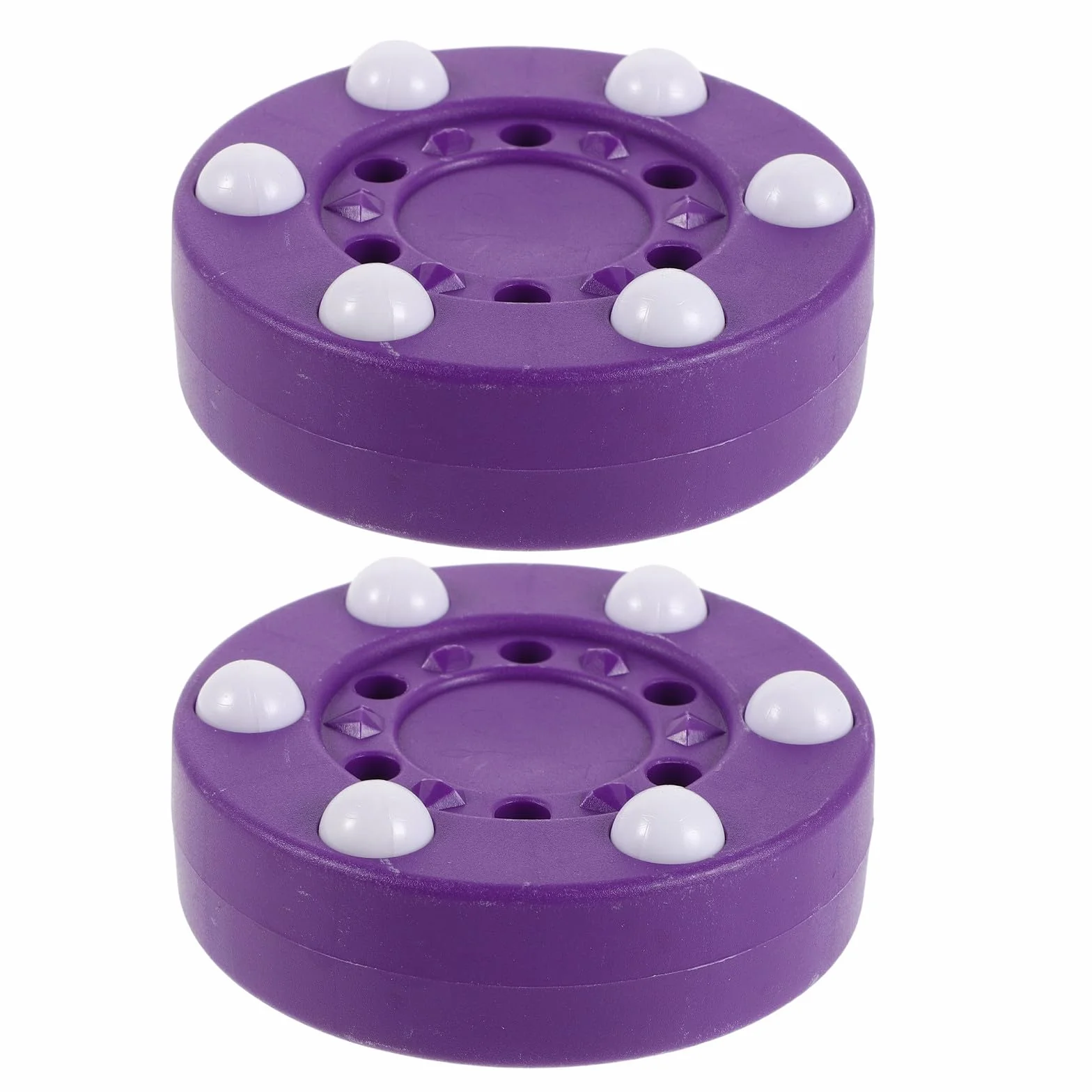 Discos de Entrenamiento de Hockey, Juego de Liga, Silencioso, para Asfalto, Hockey en Línea, Morado