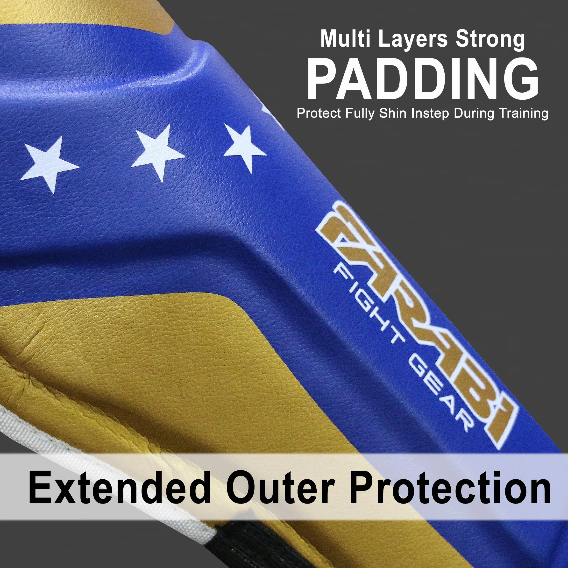 Mytra Fusion Niños Espinilleras Kick Boxing MMA Muay Thai Shin Instep Protection