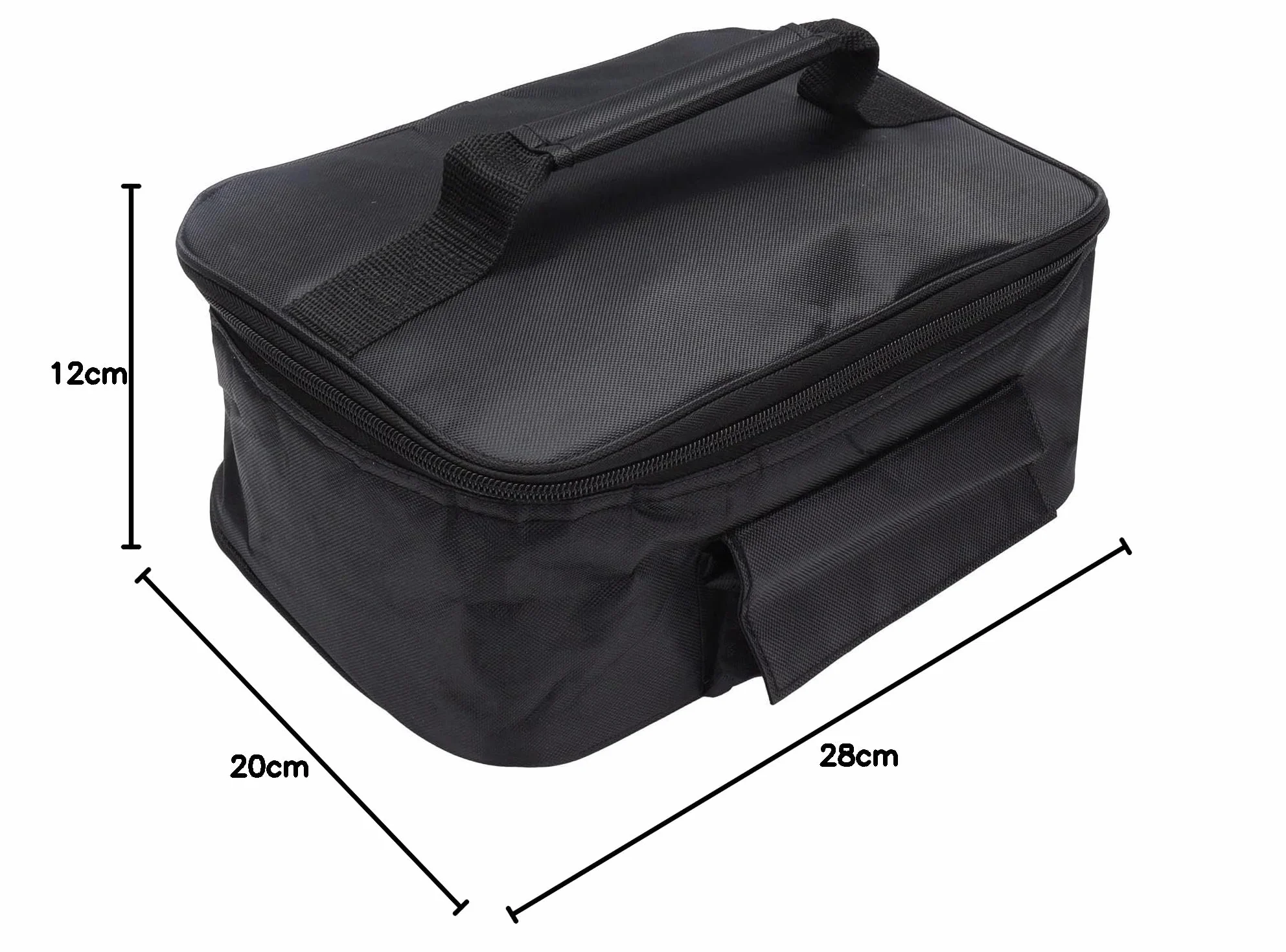 Horno de Microondas para Automóvil ,Mini Microondas Portátil para Automóvil 12V Horno Eléctrico Caja de Picnic de Calentamiento Rápido ,Viaje para Acampar Comida para Cocinar Negro