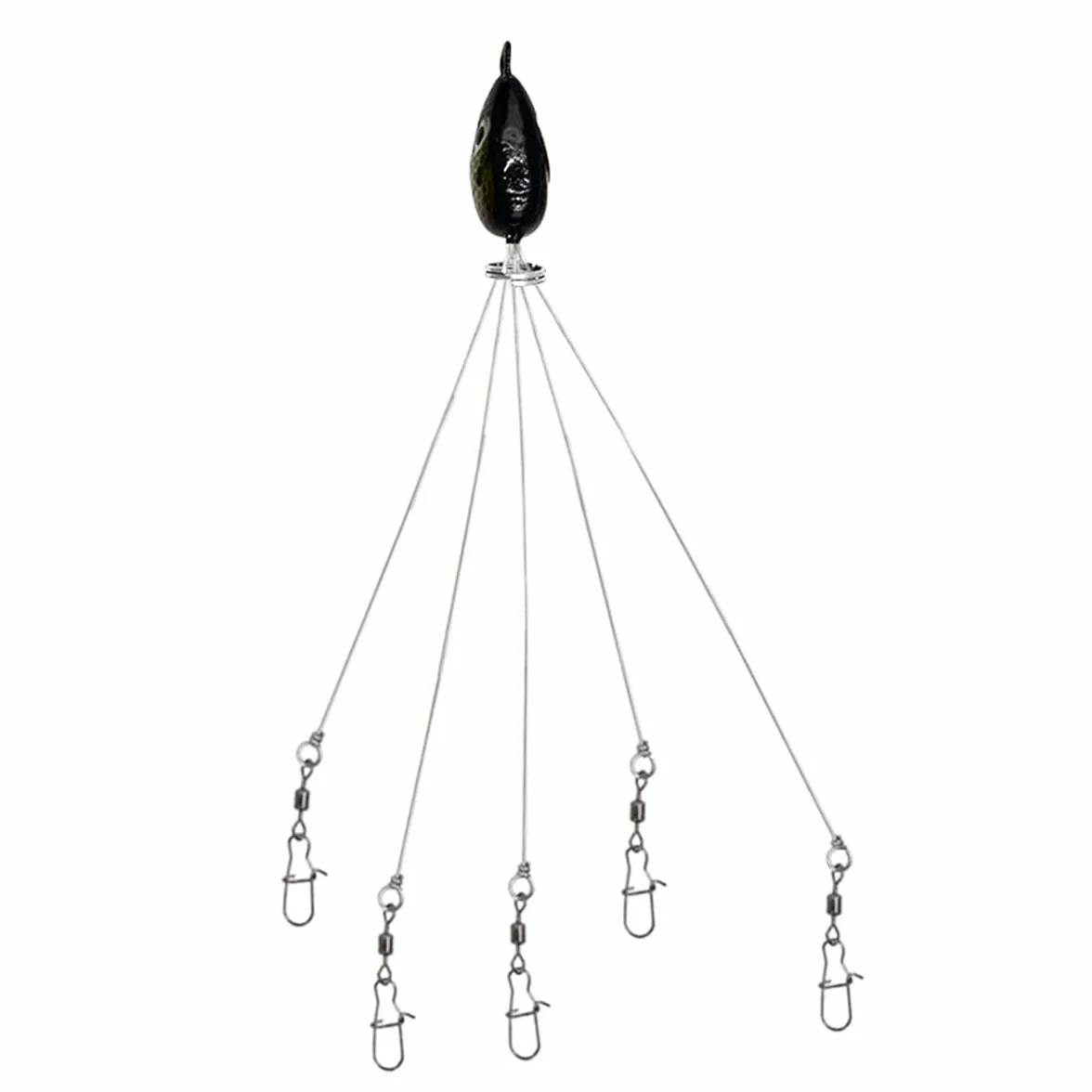 Alabama Rig 5 Ramion Aparejo Cuchillas Curricán Pesca lubina