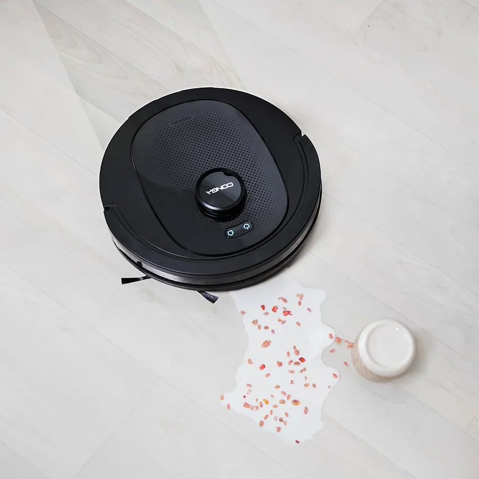 Cecotec Robot Aspirador y Friegasuelos Conga 8490 Ultimate Ultra Power. Navegación Láser, App, Barre, Aspira, Friega y Pasa la Mopa, 7000 Pa, hasta 170 Min Autonomía, Cepillo Central de Silicona