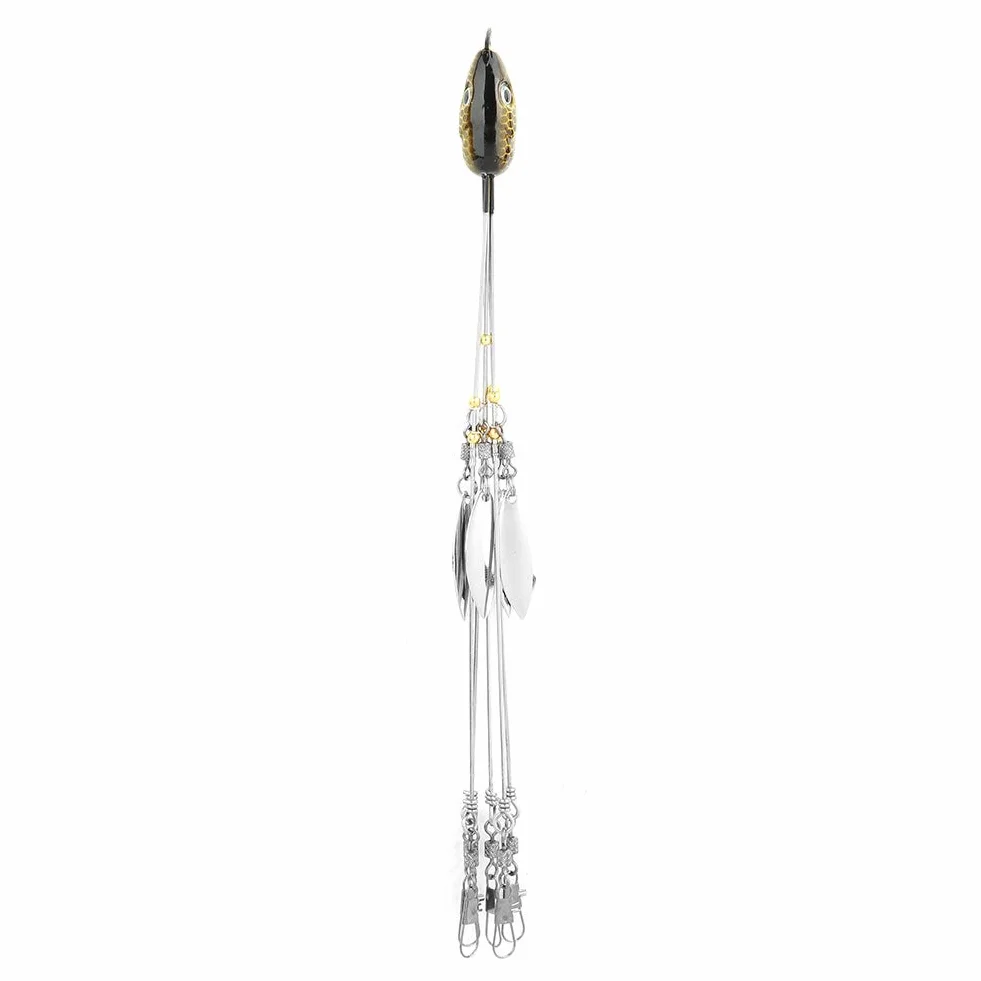 Alabama Umbrella Jig Head Rig Fishing Bait 5 Arms con Broches Giratorios para Pesca de Agua Salada y Dulce