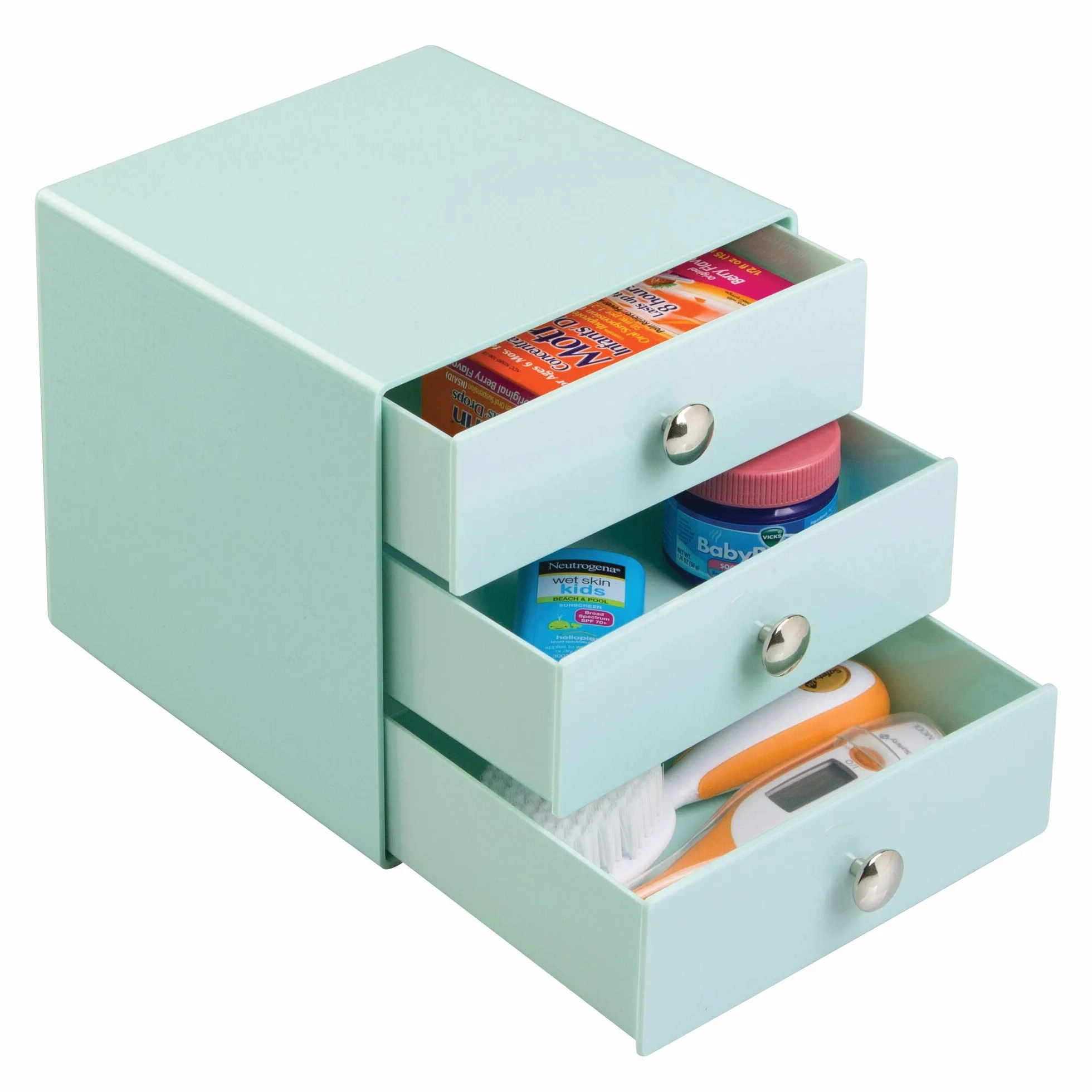 iDesign Organizador de 3 Cajones Menta