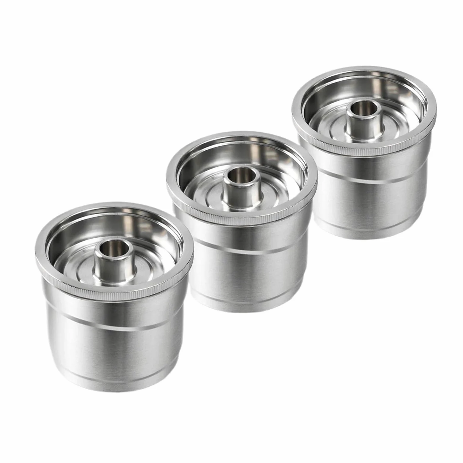 Compatible Con Illy, Máquina De Café X7 Y3 Y5, Cápsula De Café De Acero Inoxidable De Metal, Cápsula Recargable, Ajuste De Taza De Filtro Reutilizable(3PCS)