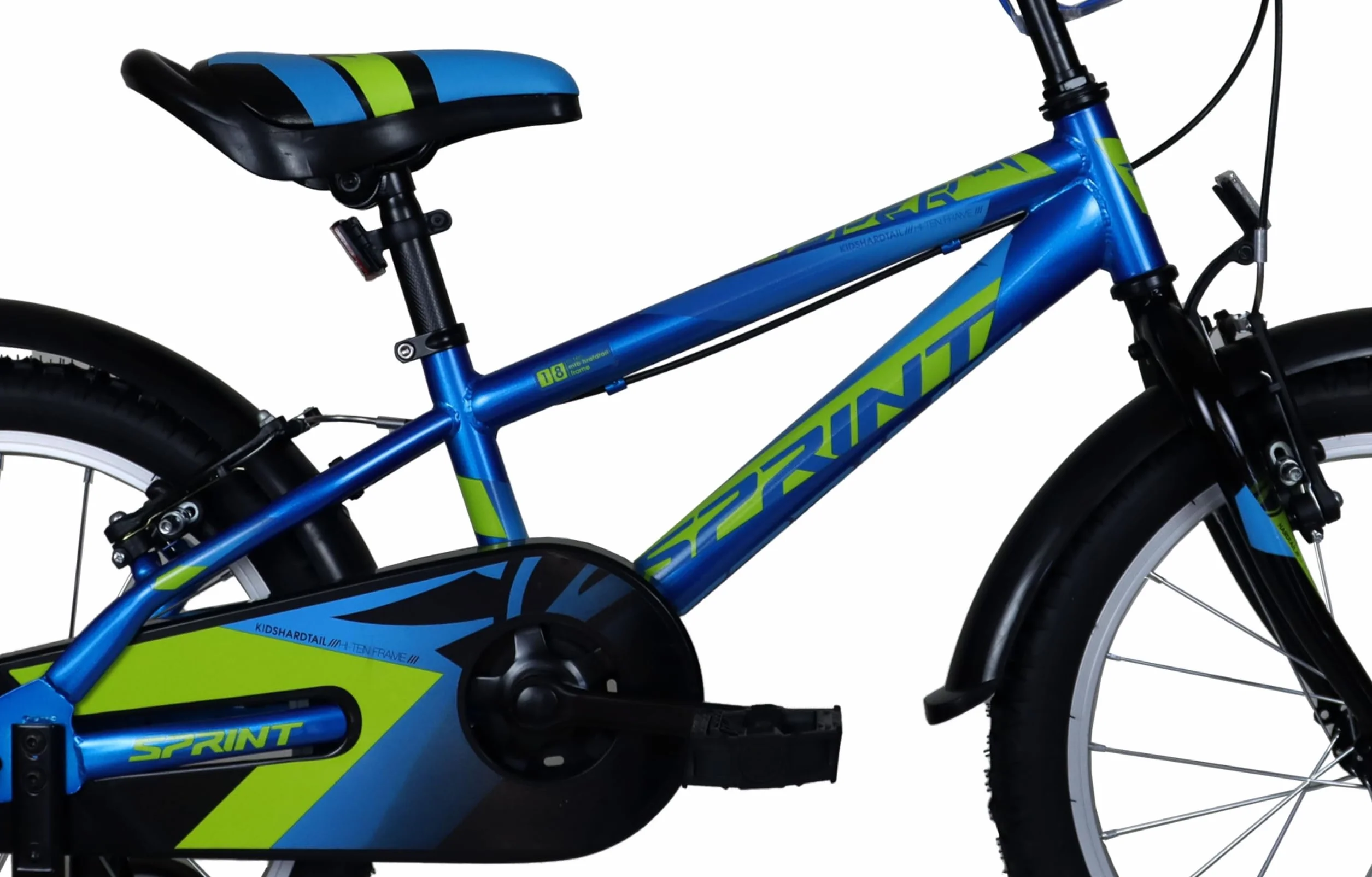 Bicicleta 18 Pulgadas Niño Frenos V-Break Estabilizadores Cuadro Acero