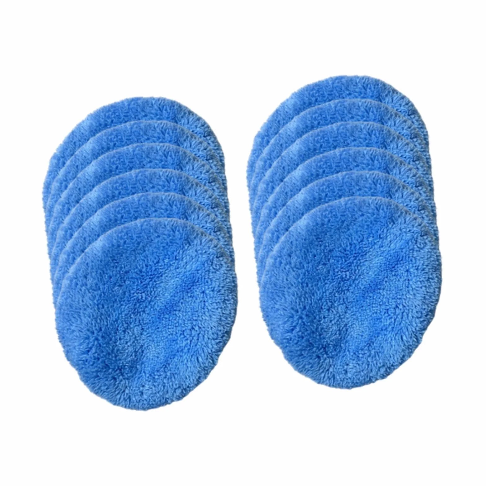 12 Almohadillas de Repuesto para Robot limpiacristales, Almohadilla de Limpieza para limpiacristales, fácil de Limpiar, Accesorios Redondos universales Reutilizables, Azul