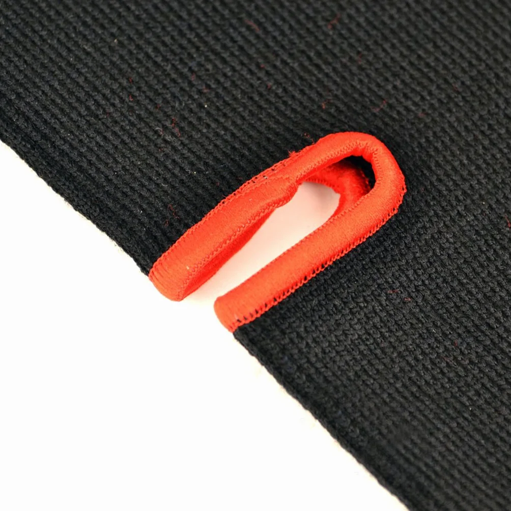 Fairtex Ankle Guard Support Protector for Muay Thai, K-1, MMA, Boxing, Kickboxing Black with Red One Size