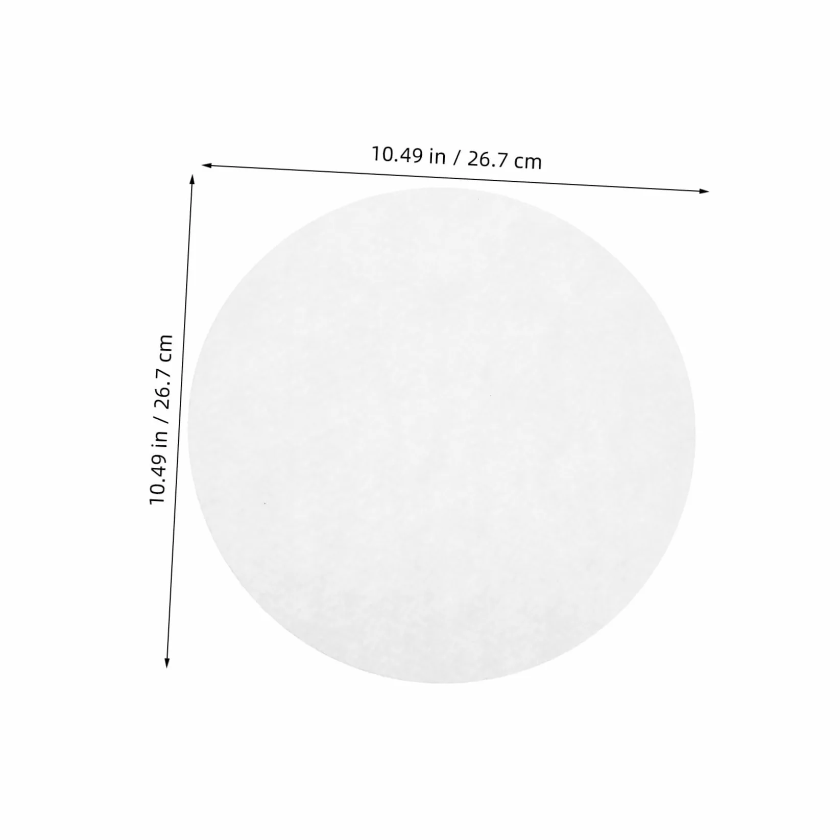 50 Piezas Protector de Placa Fieltro Separador de sartenes agarraderas para ollas de Cocina White