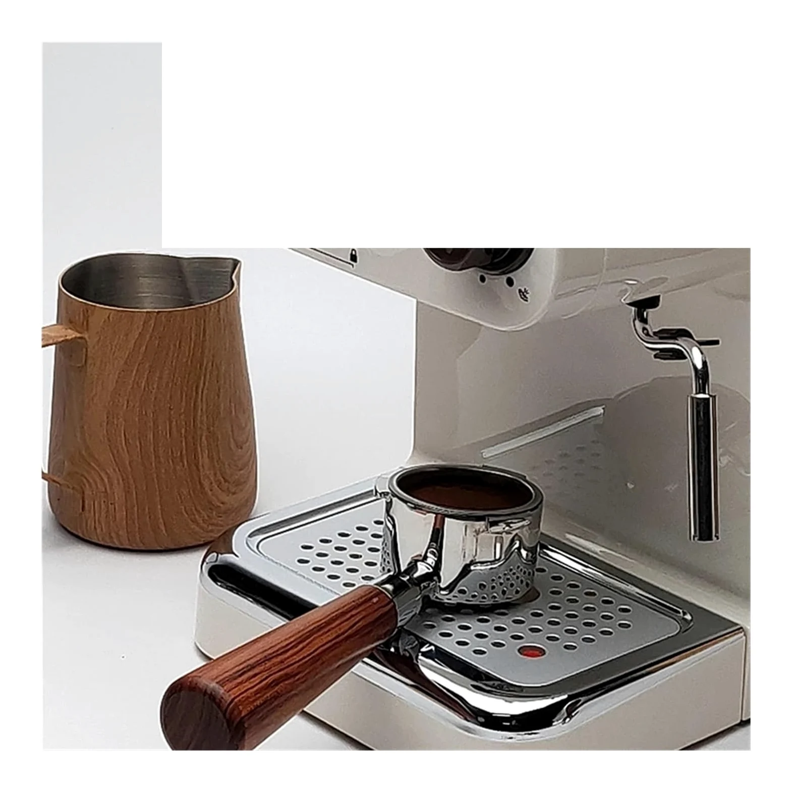 Cesta De Filtro Desnudo Portafiltro Sin Fondo For Café De 51MM, Compatible Con Delonghi Dedica, EC680 EC685, Accesorios For Cafetera Expreso, Herramientas De Barista(2.0 Wdt Tool)