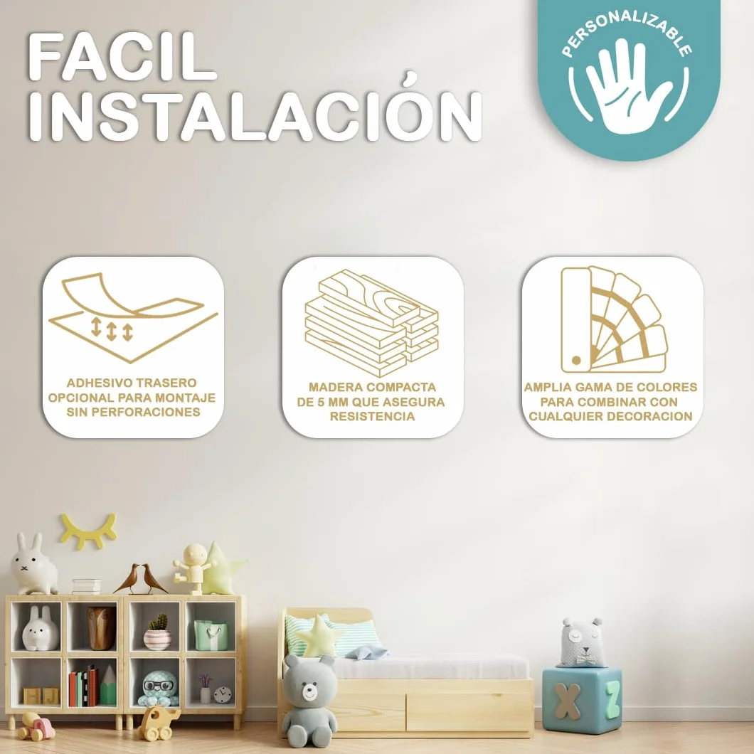 Nombre Madera Personalizado 25/35/45 cm Letras Decorativas Para Eventos Habitación Infantil Bautizo Baby Shower