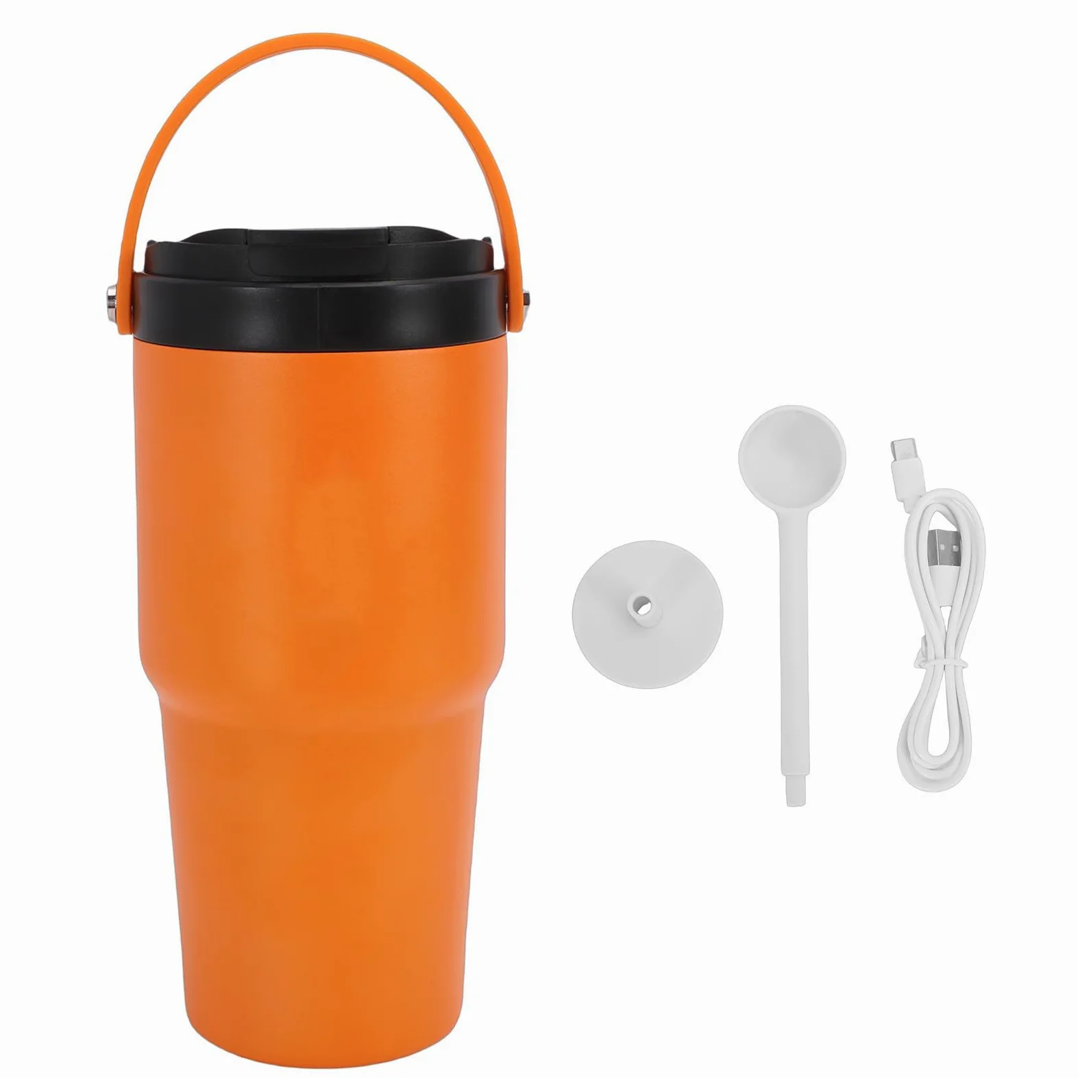 Portátil con Carga USB, Taza de Extracción de café Eléctrica, Acero Inoxidable Duradero, 600ml para Entusiastas de Viajes y Actividades Al Aire Libre