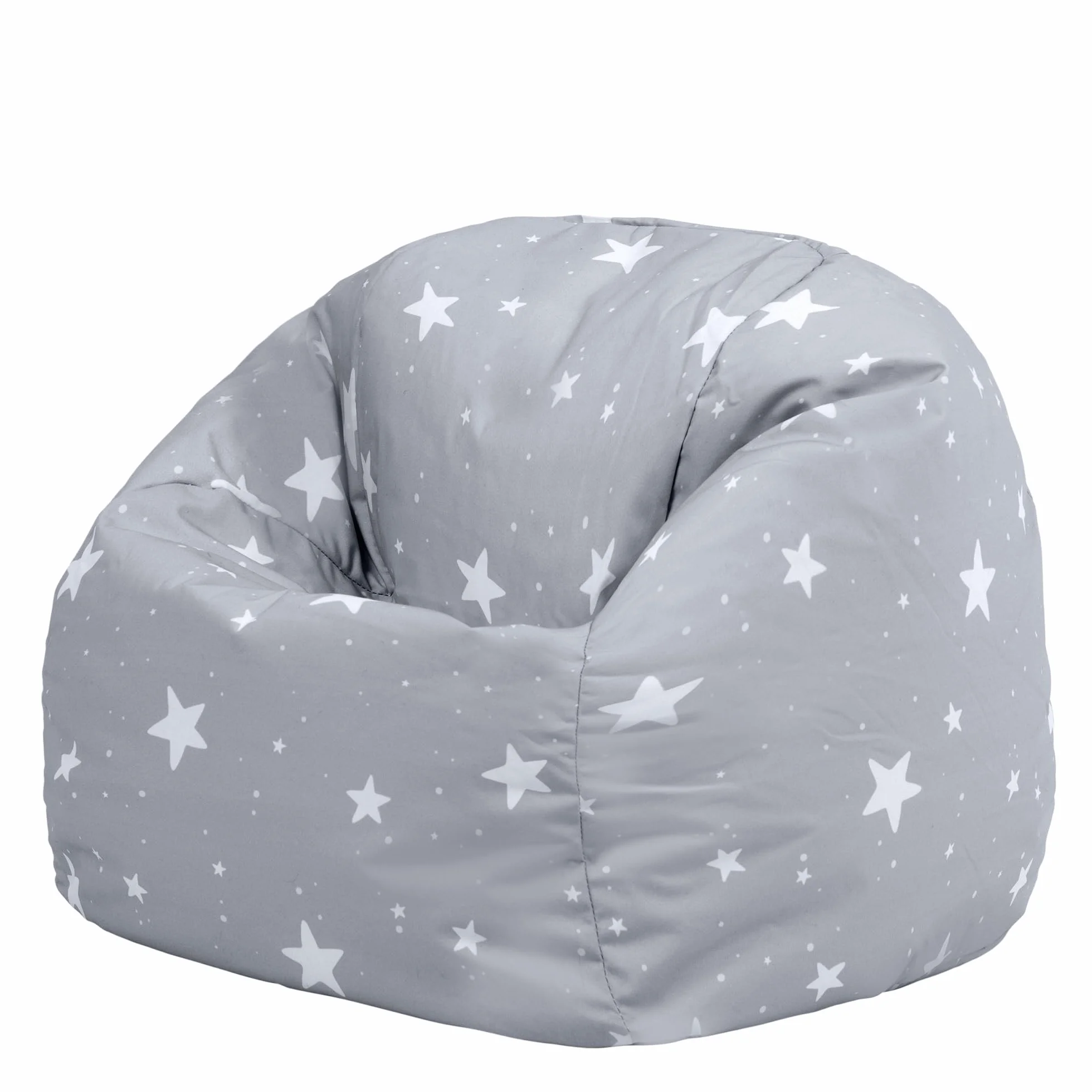 Icon Estrella Puff Infantil, Suaves y Cómodos, Puff con Relleno Includio, Sillas Infantiles, Sillon Niños Infantil para Decoracion Habitacion Niña o Niño, Gris