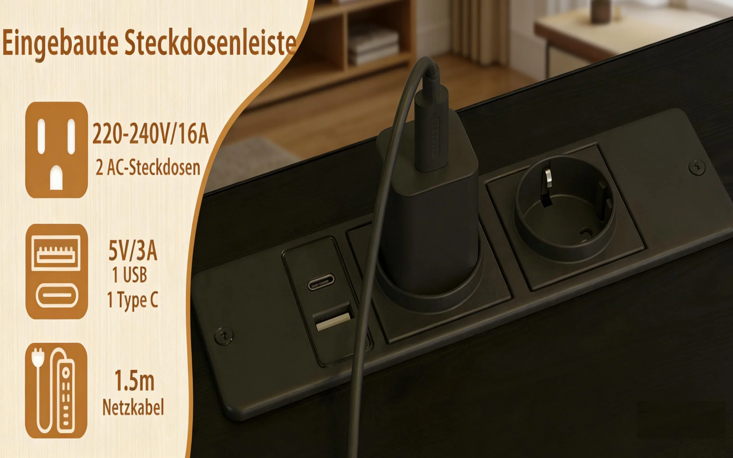 Mesa de Juegos de con Pared Perforada, Enchufe, pequeño Escritorio para Ordenador con estantes Reversibles para Escritorio de Esquina en casa, 120 * 50cm, Negro