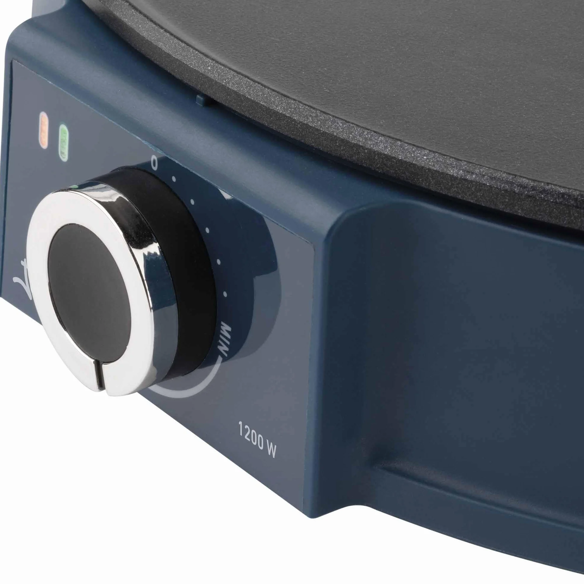 JATA JECR1000 - Crepera Eléctrica 30 cm, Máquina para Crepes 1200W, Placa Antiadherente Sin PFOA, Termostato Regulable, Incluye Espátula y Esparcidor, Crepes, Tortitas, Pancakes y Fajitas