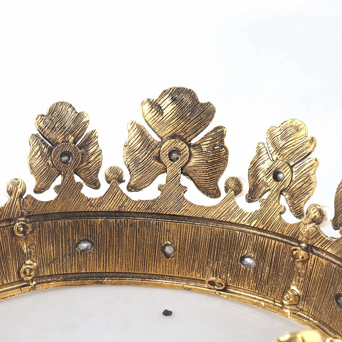 Corona real barroca para hombre, corona de pelo de príncipe, círculo completo, accesorios para el cabello para fiesta de cumpleaños, cosplay, graduación, quinceañera