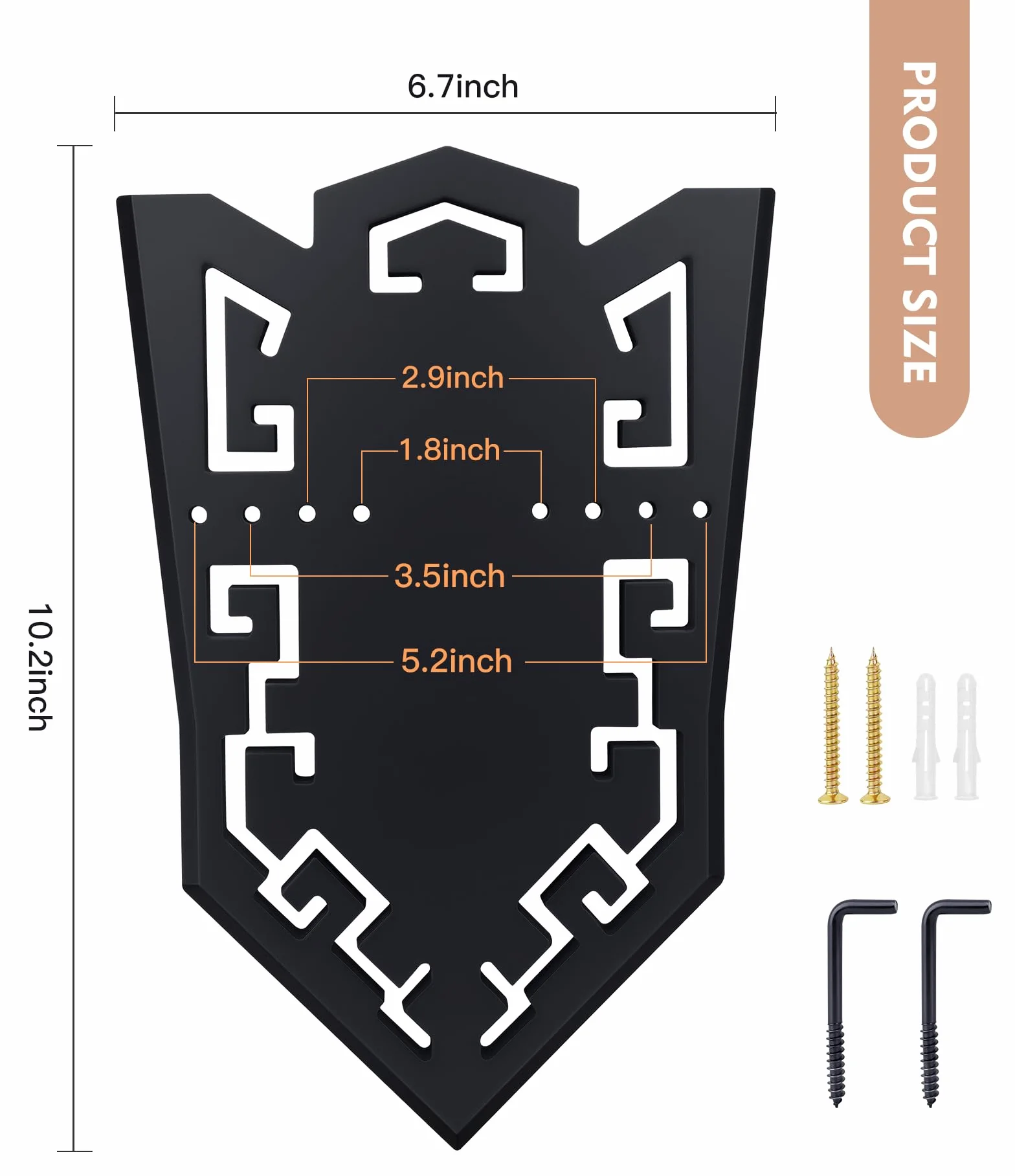 Soporte de pared vertical para espadas hachas arcos dagas