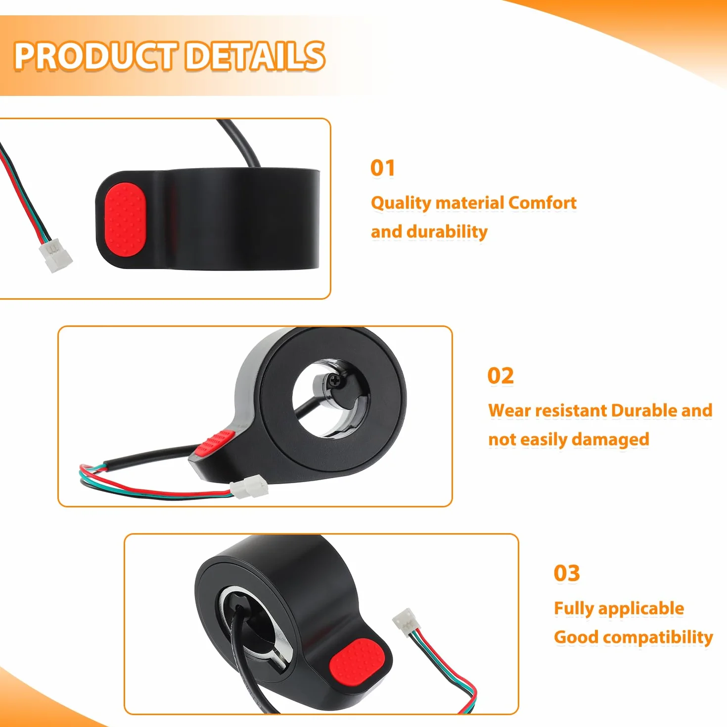 Acelerador Patinete Electrico Xiaomi M365 1S Essential Pro Pro2 3 Pines
