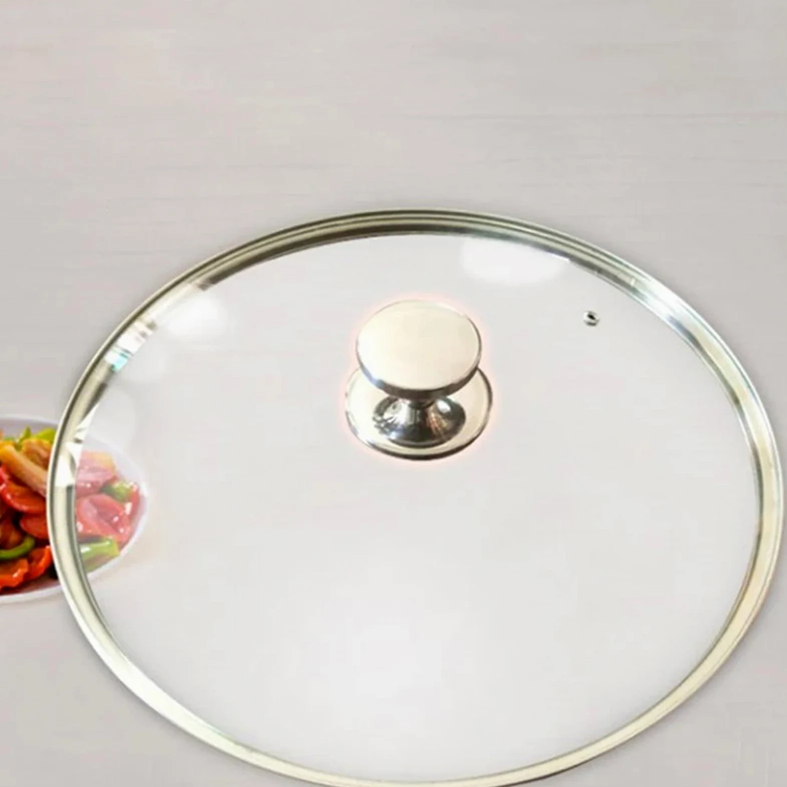 Asa de la tapa de una olla, Manija de tapa olla, perilla agarre repuesto, 15 Uds., varios tamaños, color plateado(53mm)