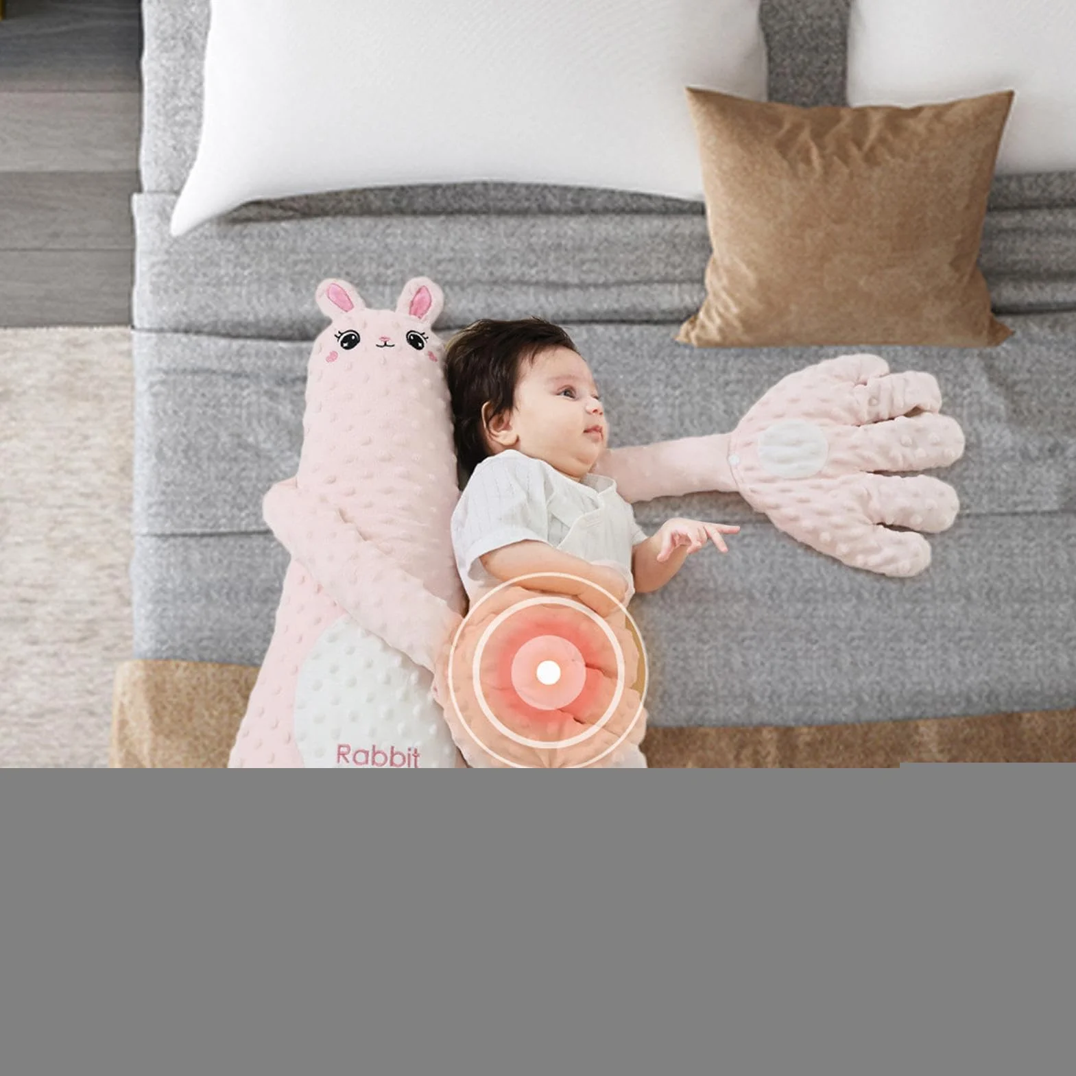 Baby Sleeping Hand Beater, Soath Sooth Toy De Chocolate, 5.91 Pulgadas