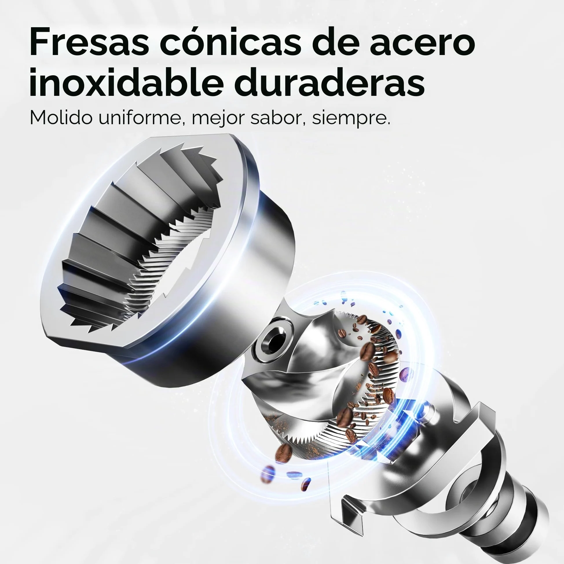 HIBREW G3 Molinillo de Café Eléctrico, Tolva de Gran Capacidad de 210g | Muelas Cónicas de 40 mm, 31 Niveles de Ajuste,Sistema Antiestático y Soplador Doble, para Espresso,Café Vertido y Café Filtro