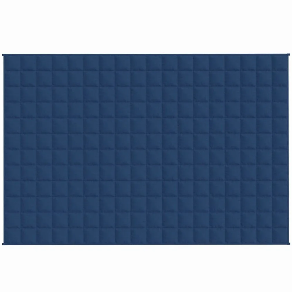 Manta ponderada azul 122 x 183 cm 9 kg Tejido-Classic Manta ponderada - Manta antiestrés - Manta pesada para un sueño profundo y un mejor descanso - Manta de algodón ponderada 100% - Weighte